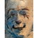 Mid Century oil on Masonite clown Haunting rendition - 11