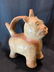 Rare Pre Colombian vessel in the form of a cat
