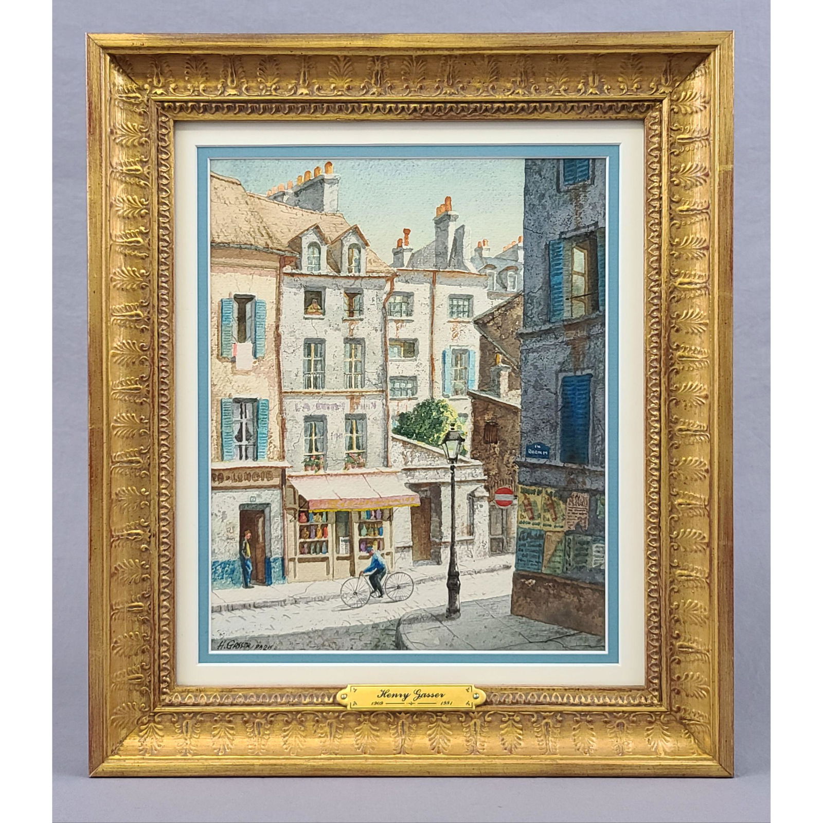 Signed Henry Gasser (1909-1981) Watercolor Paris (1 of 13)