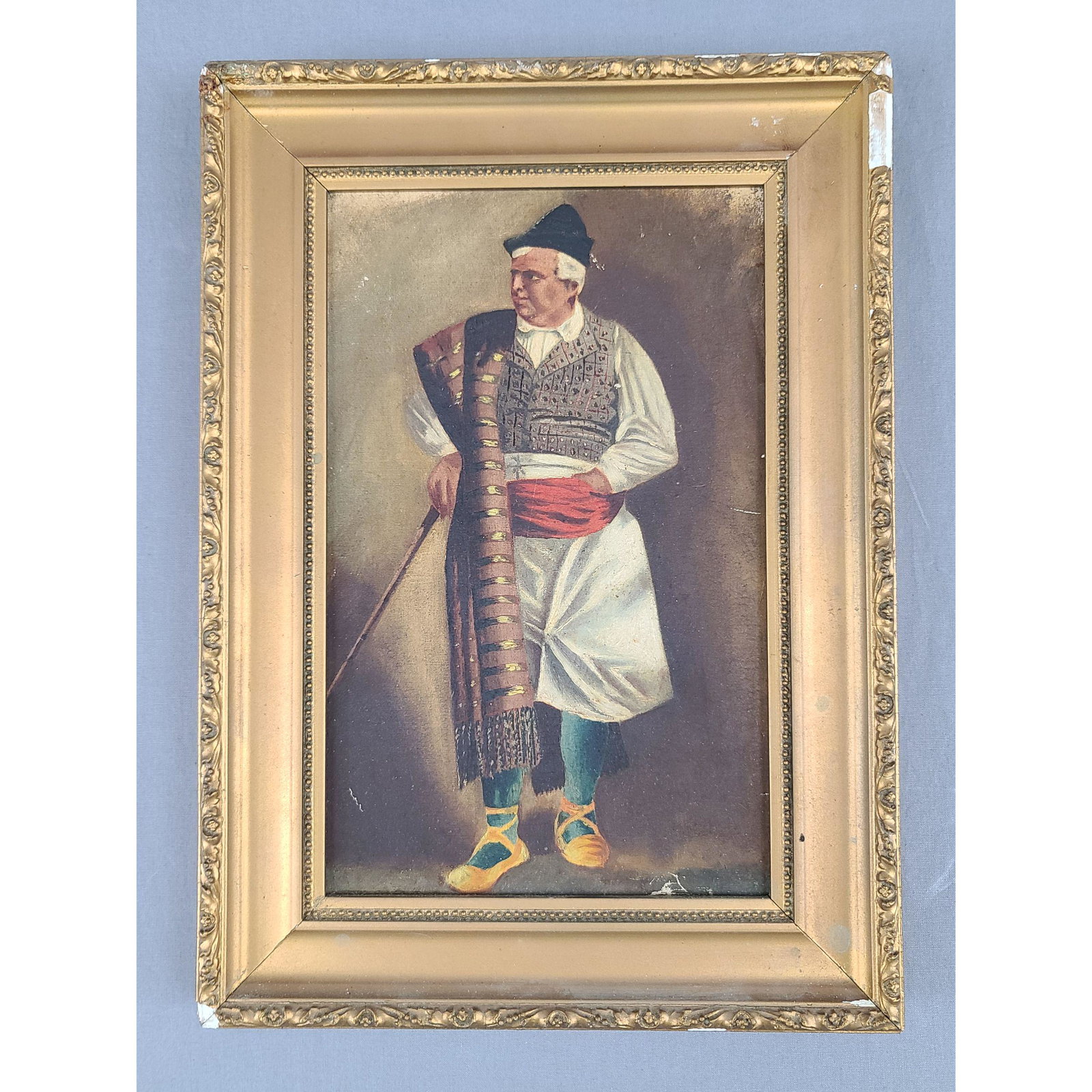 Sulton Oil on Board Painting: Sulton Oil on Board Painting. The frame measures 12" x 8 1/2".