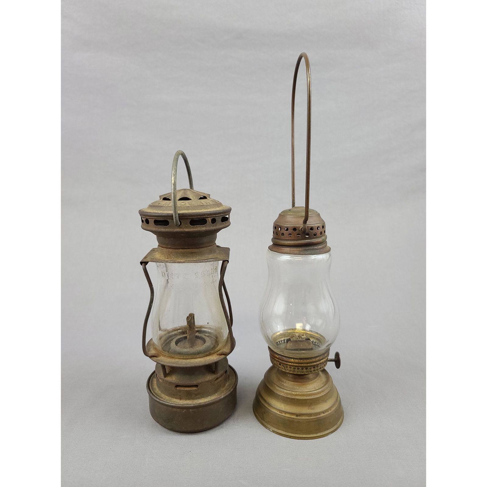 Lot Of 2 Antique DIETZ-SCOUT Railroad Lanterns (1 of 19)
