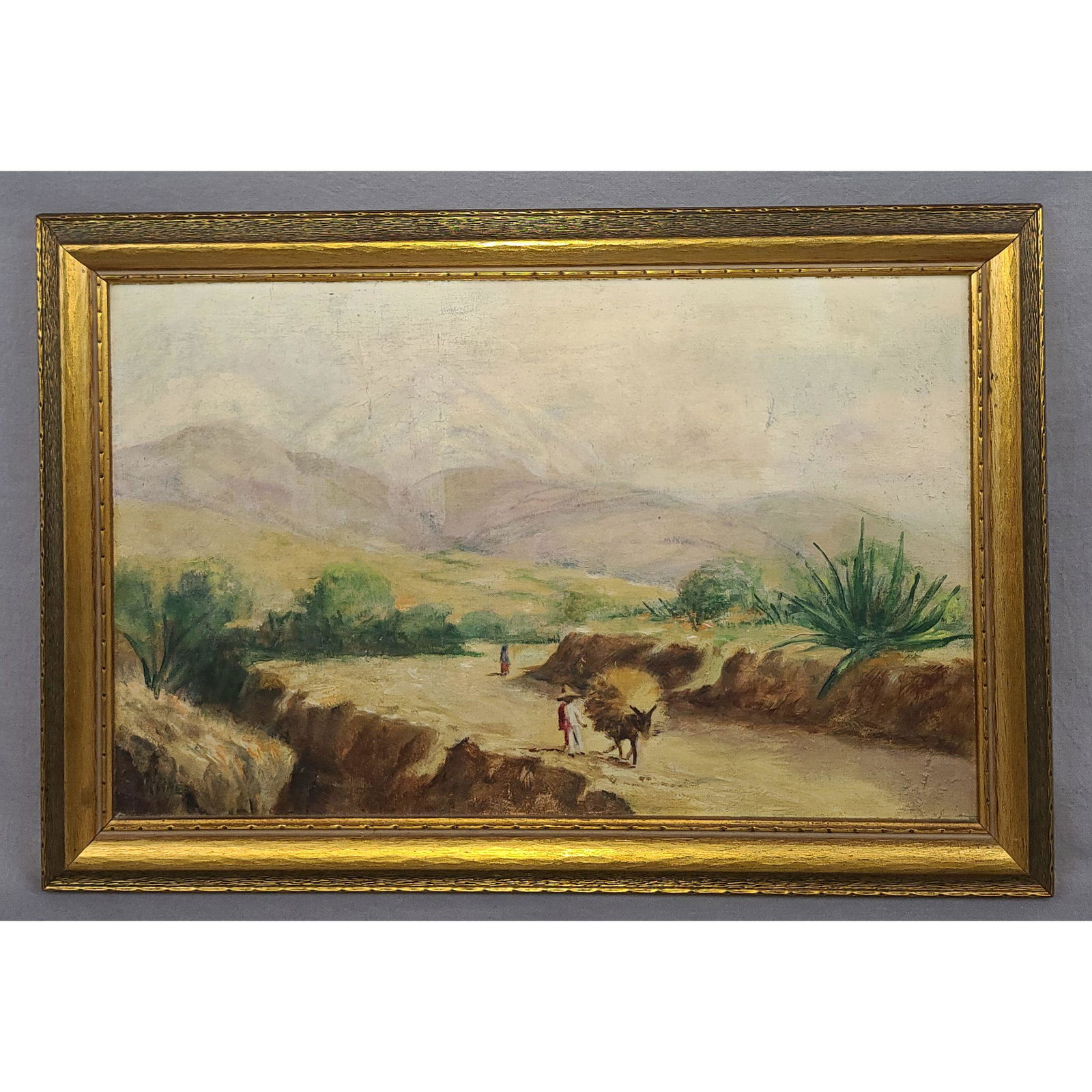 1936 Oil On Board Mexican Landscape Painting (1 of 9)