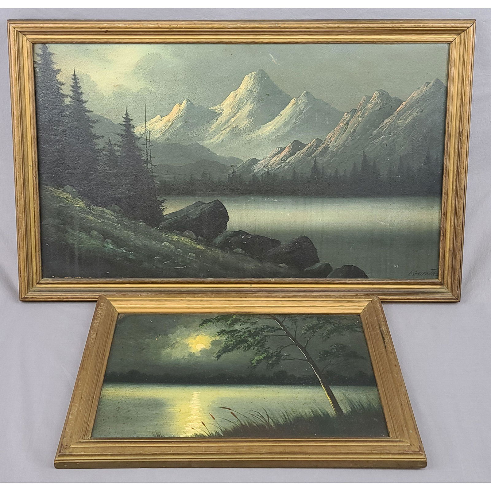 Lot Of 2 Lorenz Griffith Landscape Oil Paintings (1 of 19)