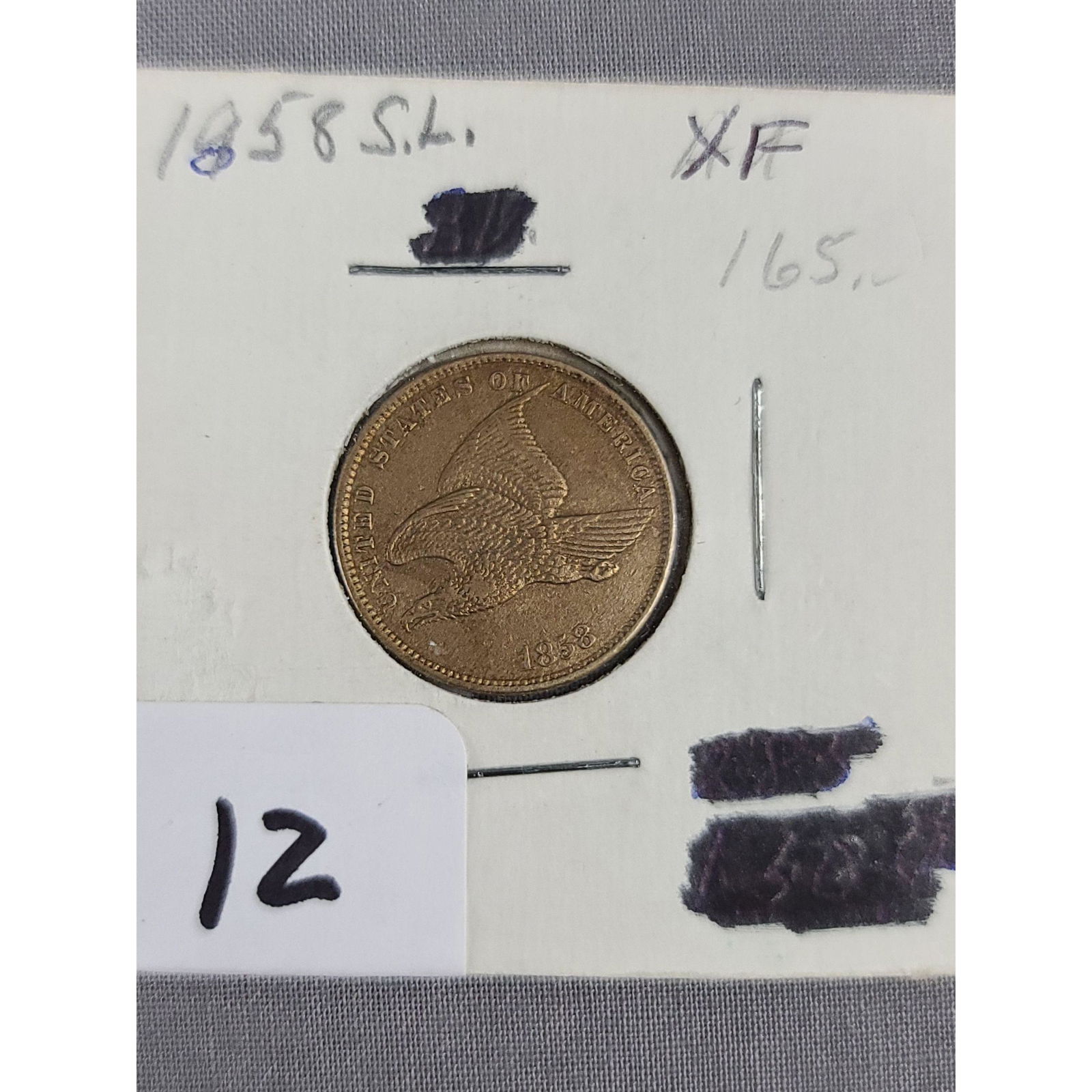 1858 S.L XF Flying Eagle Cent (1 of 10)