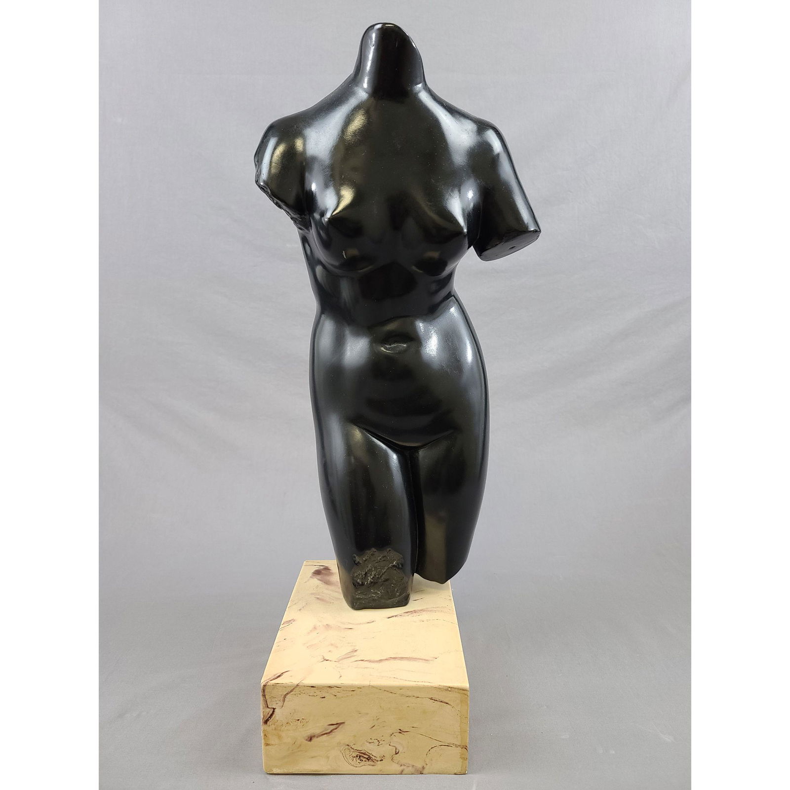 Signed Alva Studios 1960's Nude Torso Sculpture