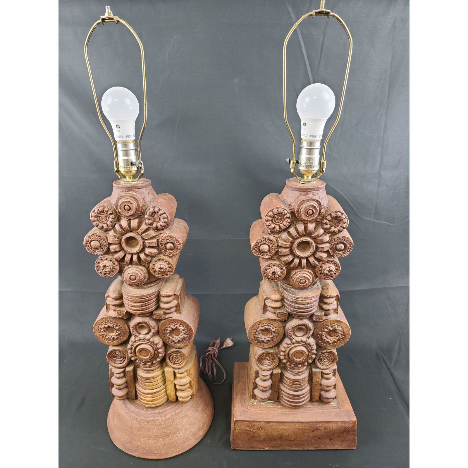 Pair Of Bernard Rooke Lamps 1960-70's (1 of 7)