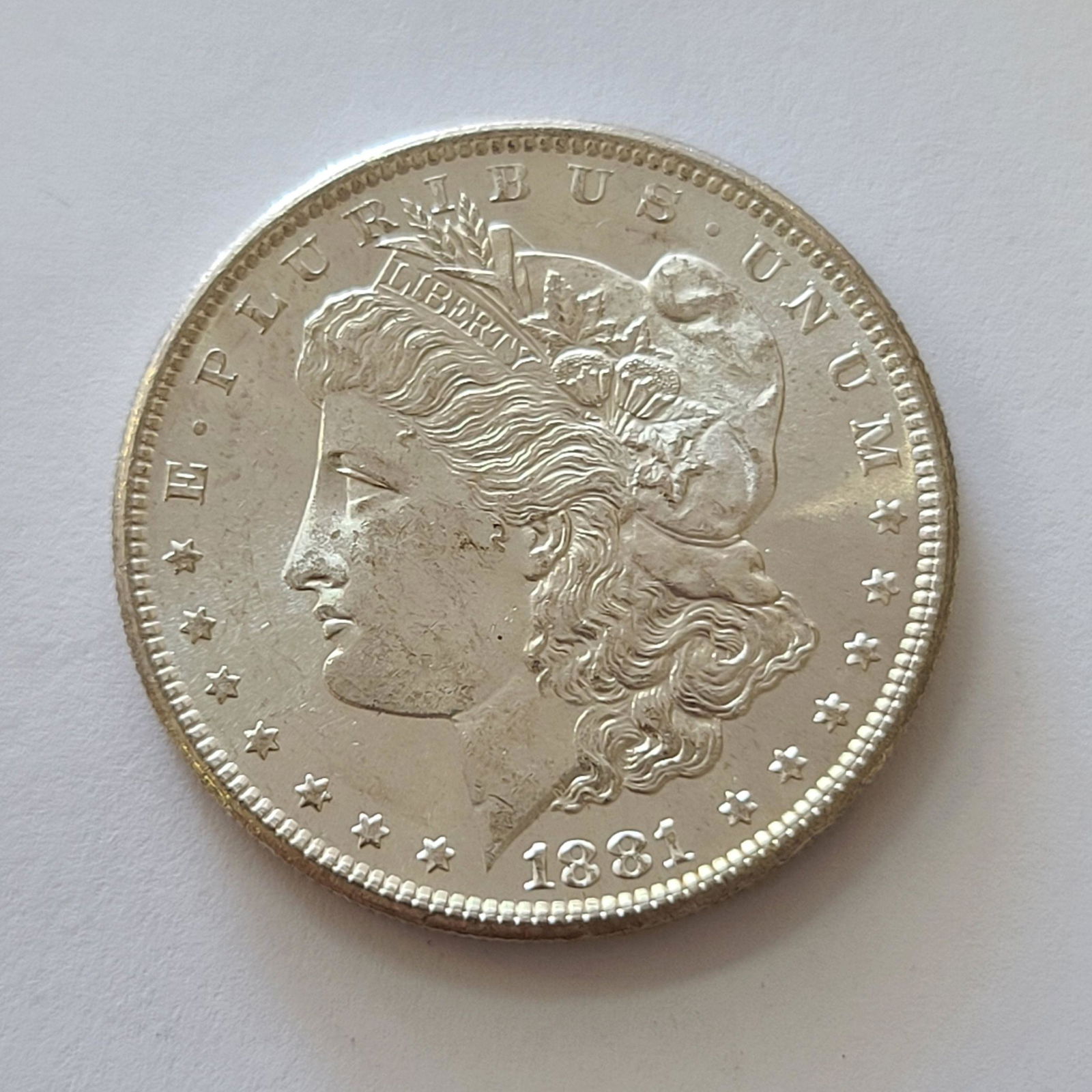 Morgan Silver Dollar 1881 S: Morgan Silver Dollar 1881 S