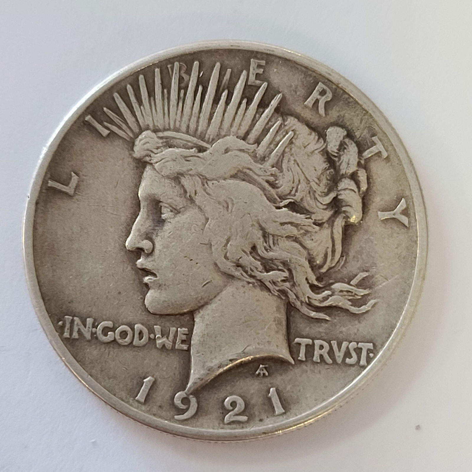 Peace Silver Dollar Coin 1921P (1 of 2)