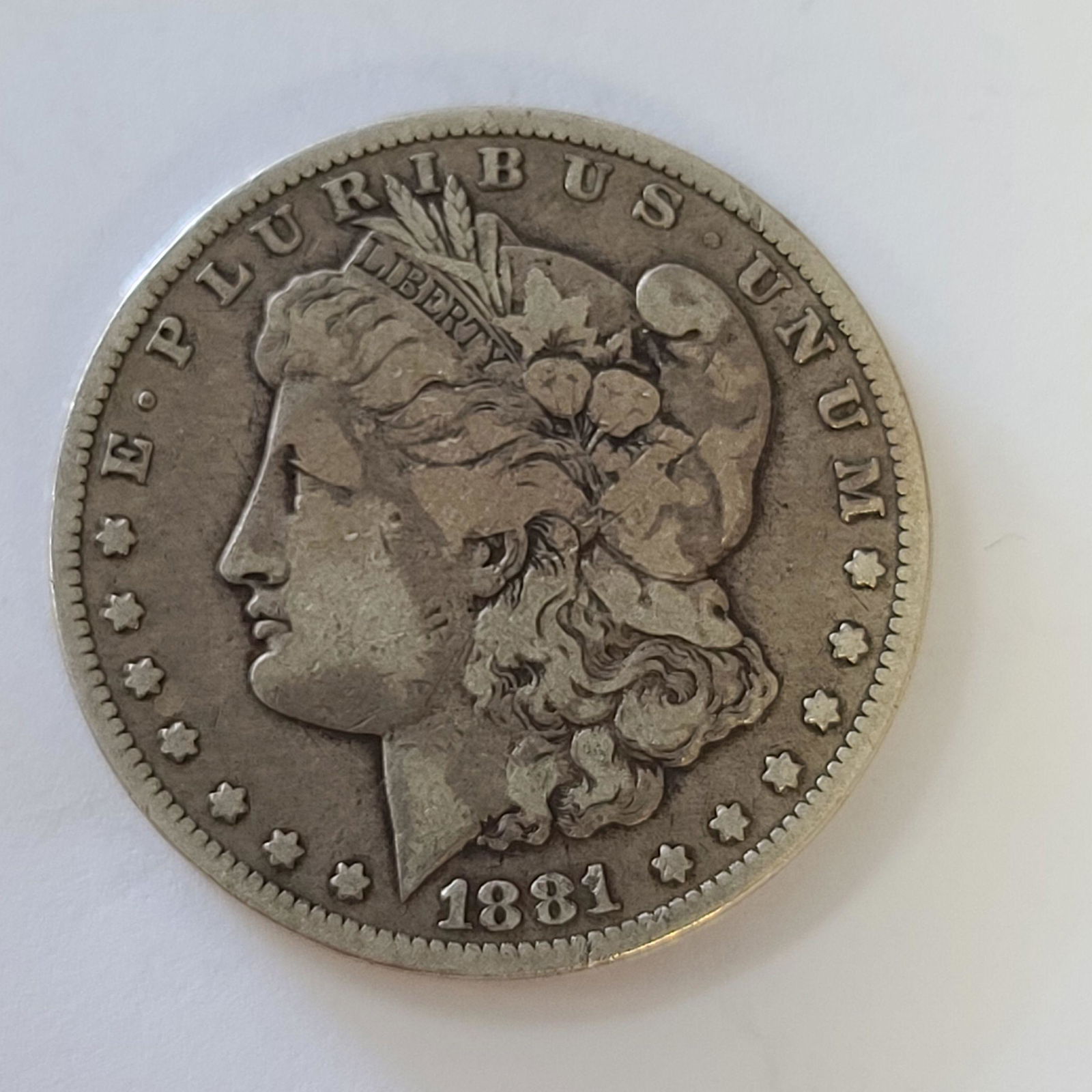 Morgan Silver Dollar Coin 1881CC (1 of 2)