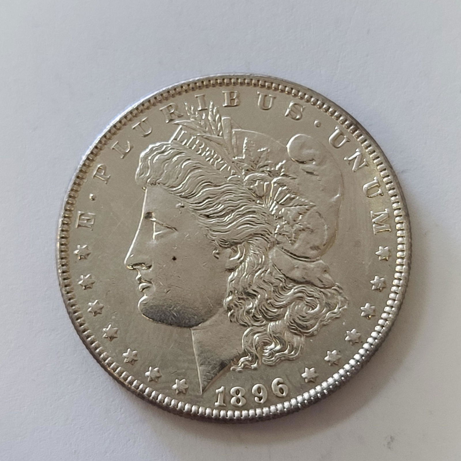 Morgan Silver Dollar Coin 1896P: Morgan Silver Dollar Coin 1896P
