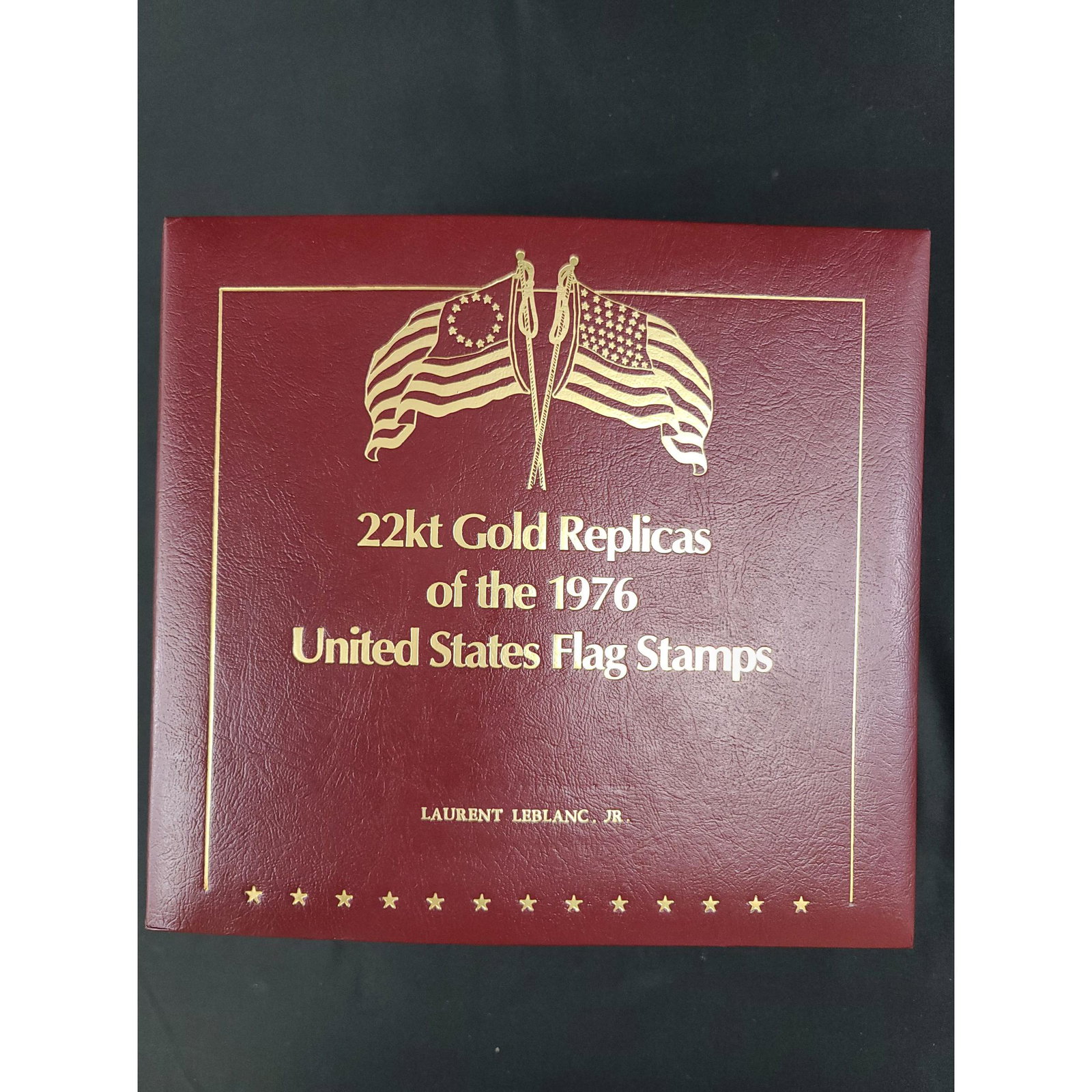 U.S.A. GOLDEN REPLICA 1976 FLAG STAMPS...: U.S.A. GOLDEN REPLICA 1976 FLAG STAMPS... 22K GOLD SURFACE...