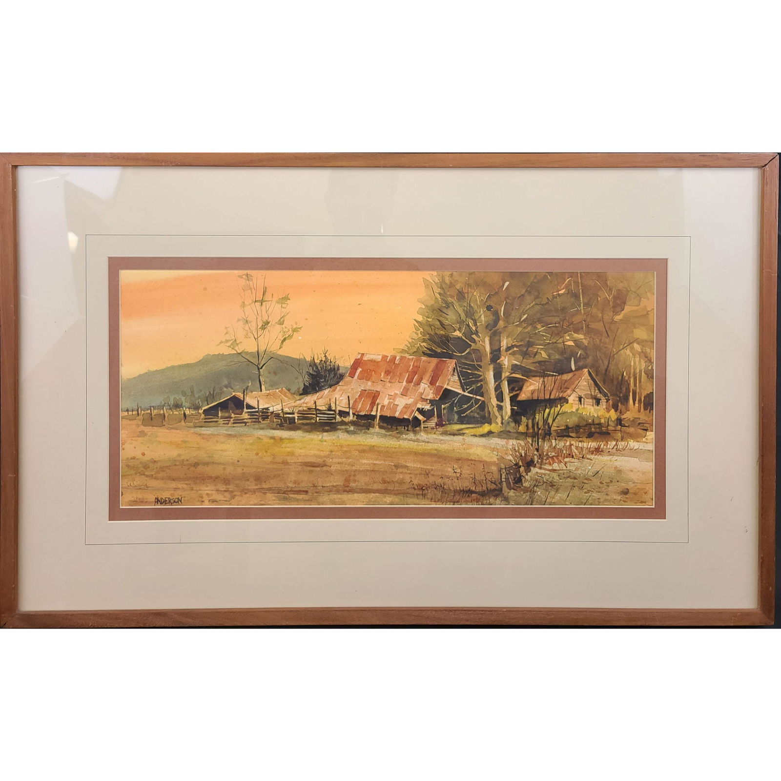 Original Watercolor By Tom Anderson "BARNS" (1 of 12)