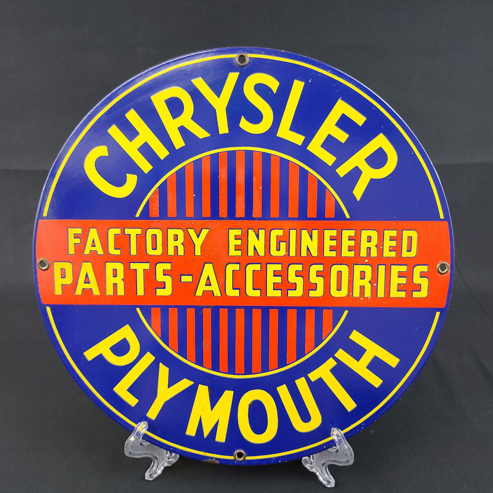 Vintage Chrysler Enamel Advertising Sign (1 of 2)