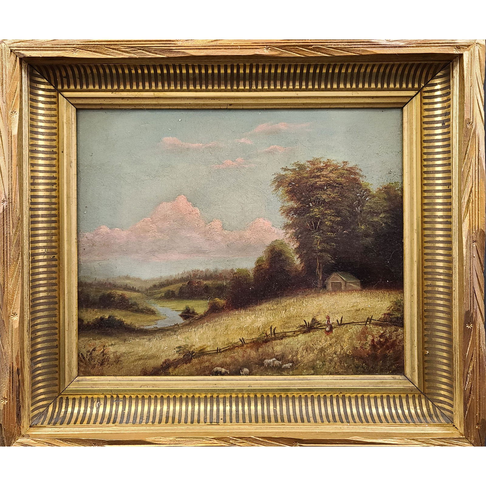 Antique O/C Landscape Painting 19-20th C (1 of 11)