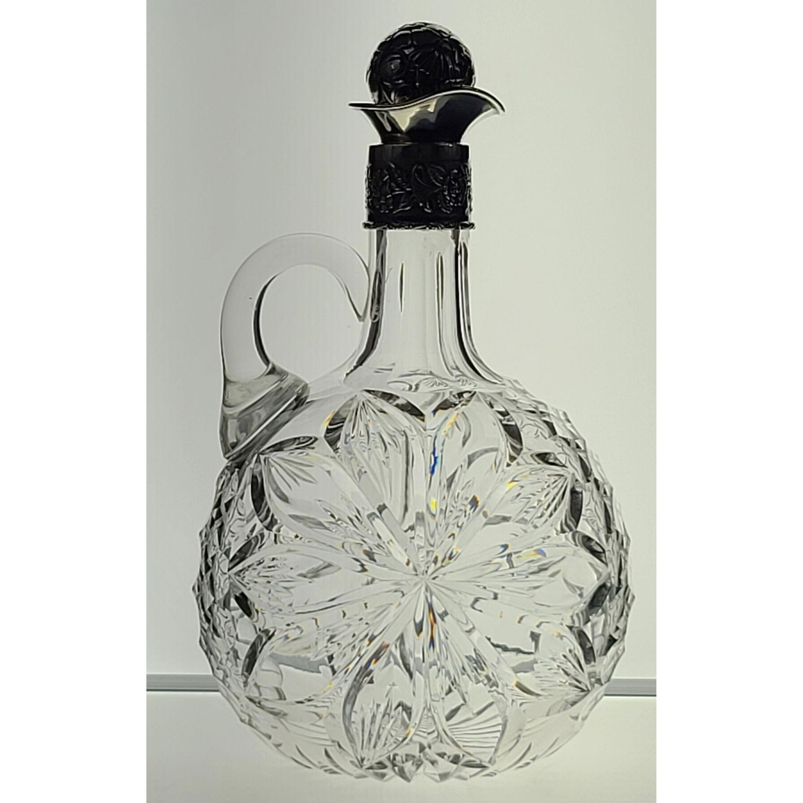 ABP Cut Glass Ovoid Cut Decanter By Hoare Sterling Top (1 of 20)