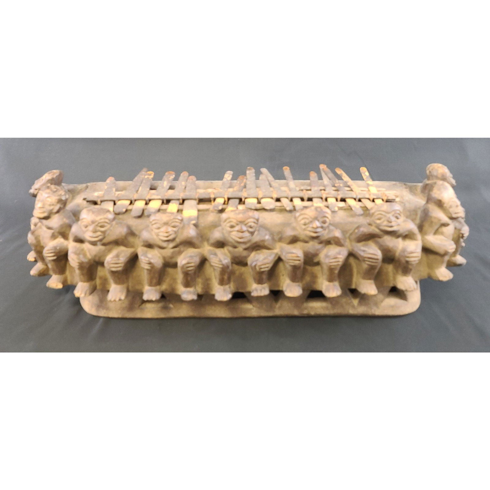 "MARIMBA" African Carved Wooden Musical Instrument 1900 (1 of 20)