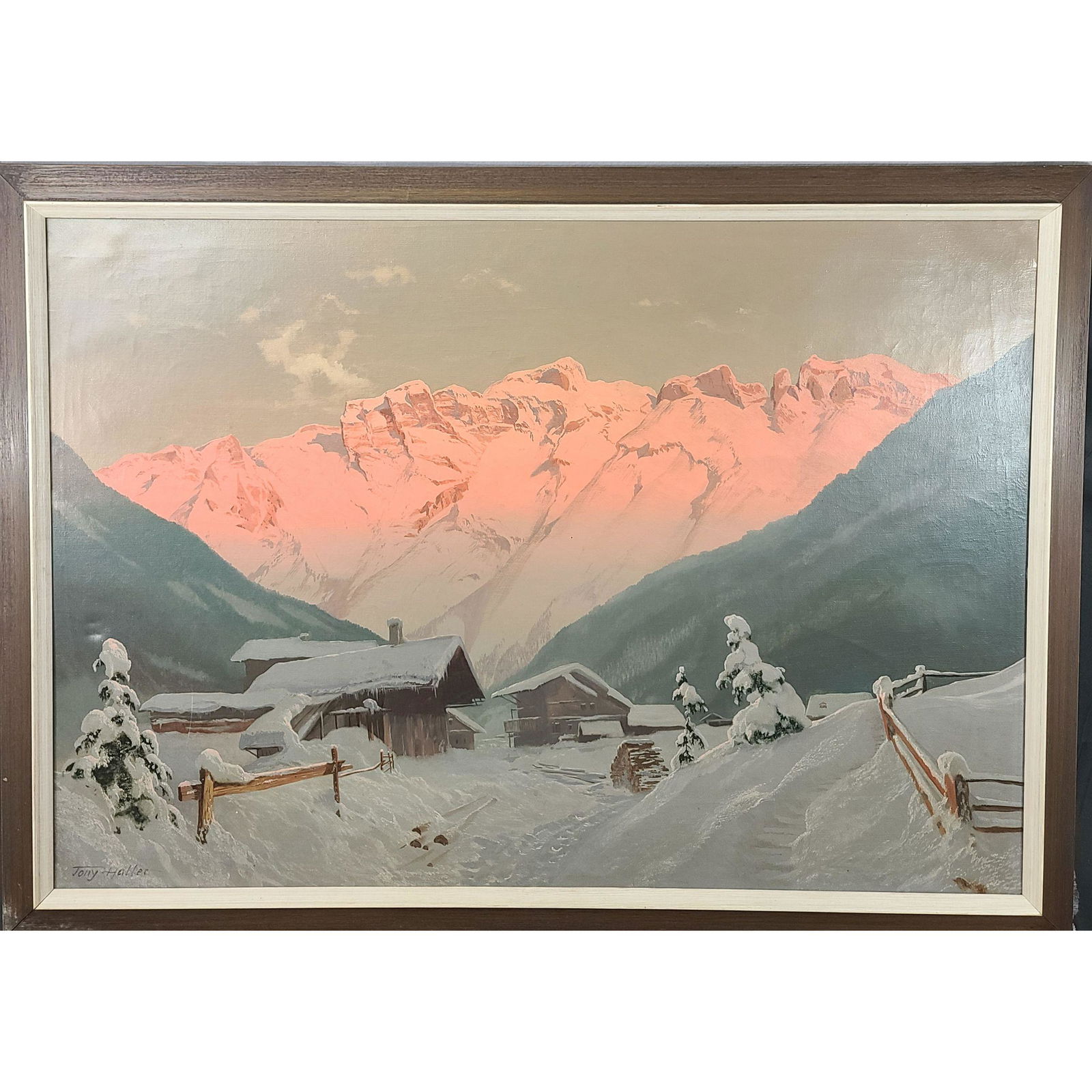Tony Haller 1907-44 German Austrian Snow Landscape Pain (1 of 11)