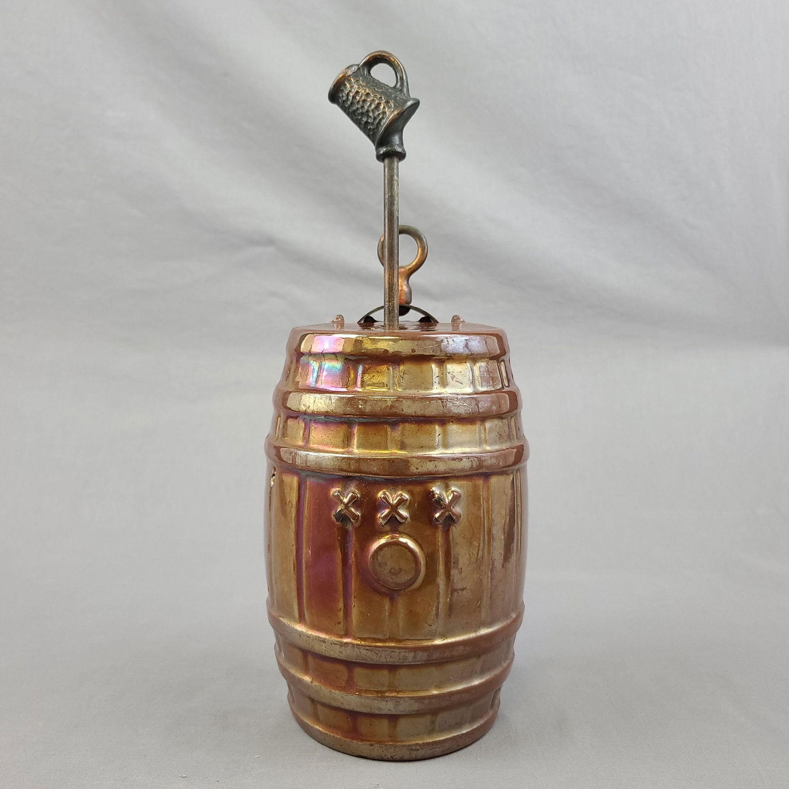 Antique Porcelain On Cast iron Fire Place Tool Holder (1 of 11)