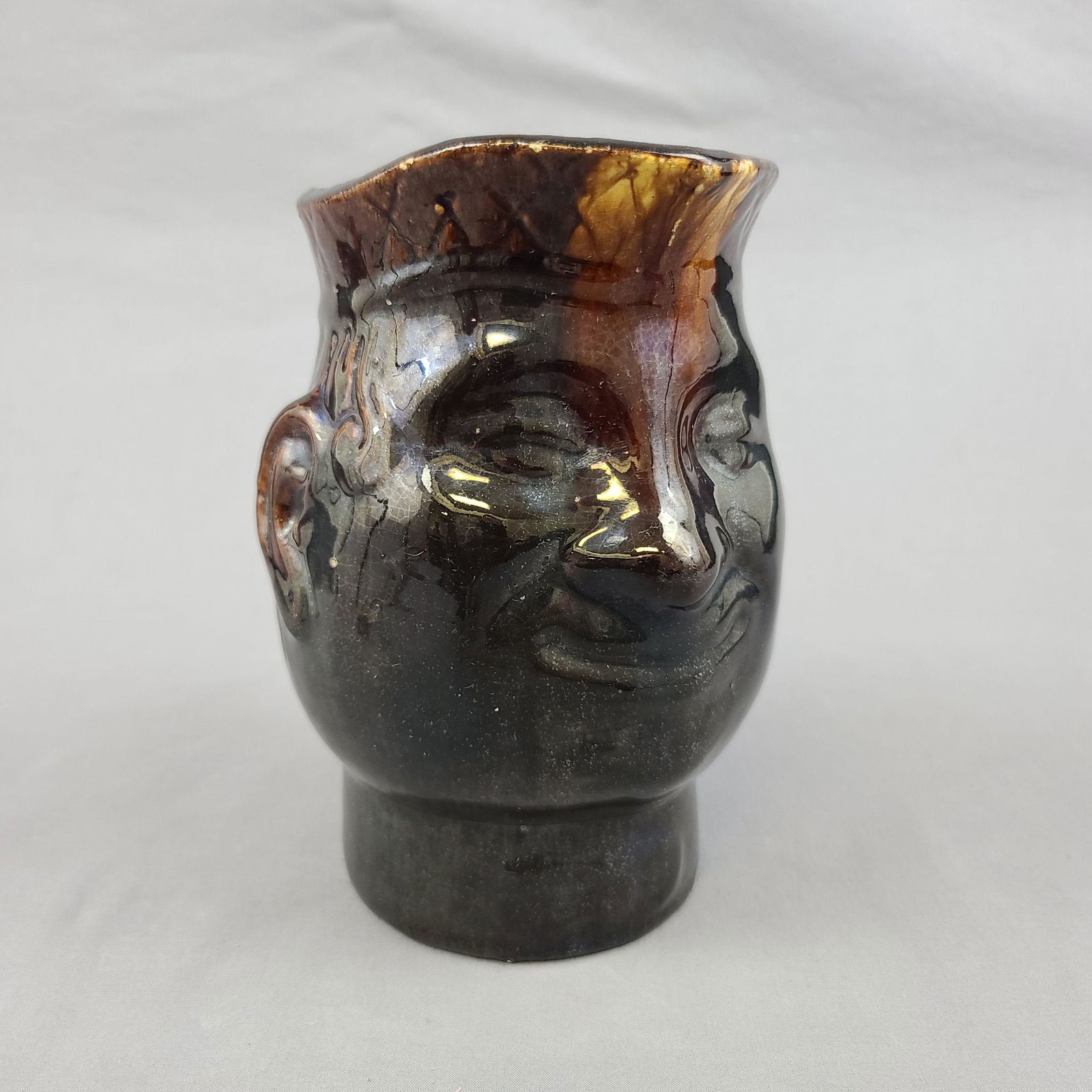 Antique Pottery Face Jug 19th C (1 of 11)