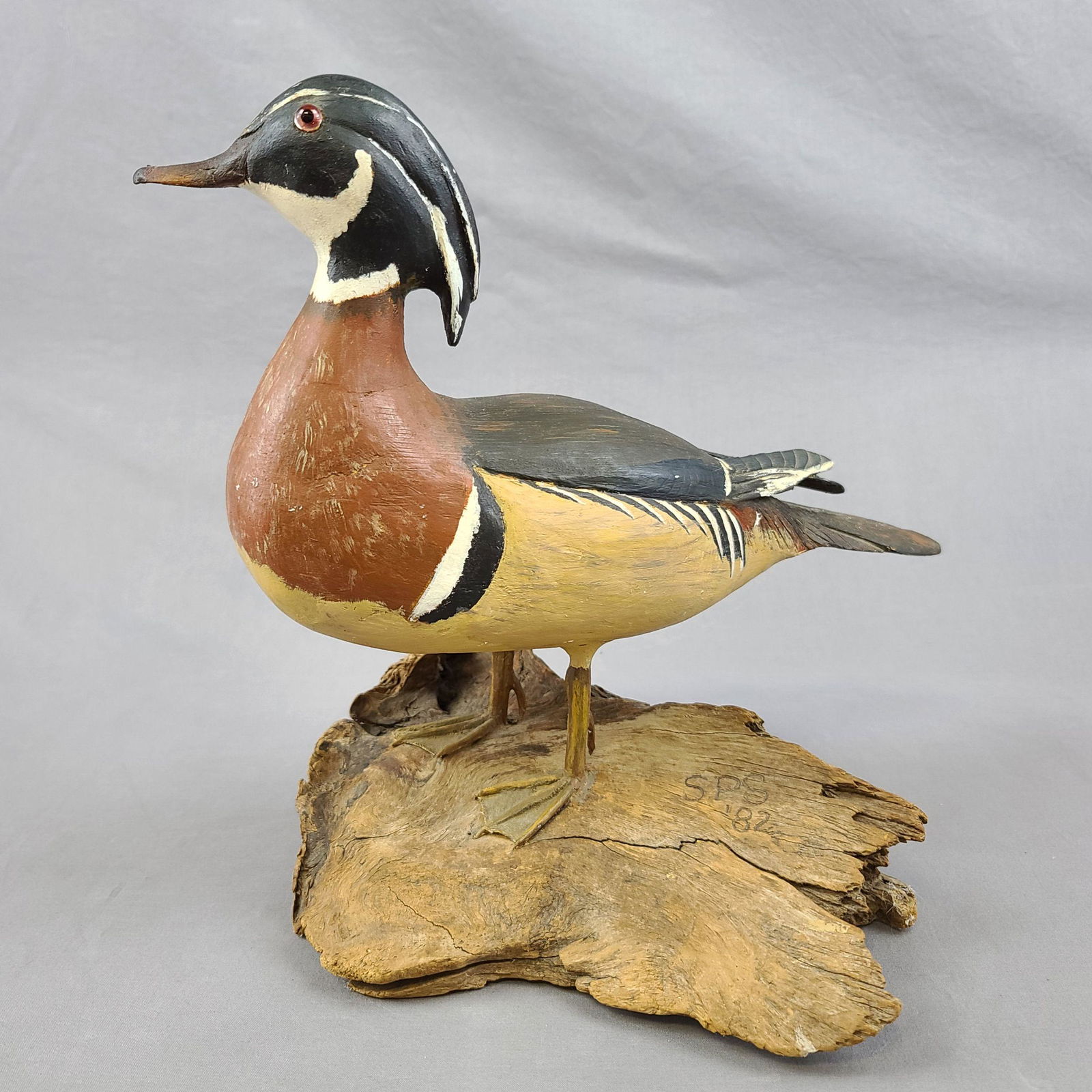 Signed Hand Carved Decoy SPS.82 (1 of 15)