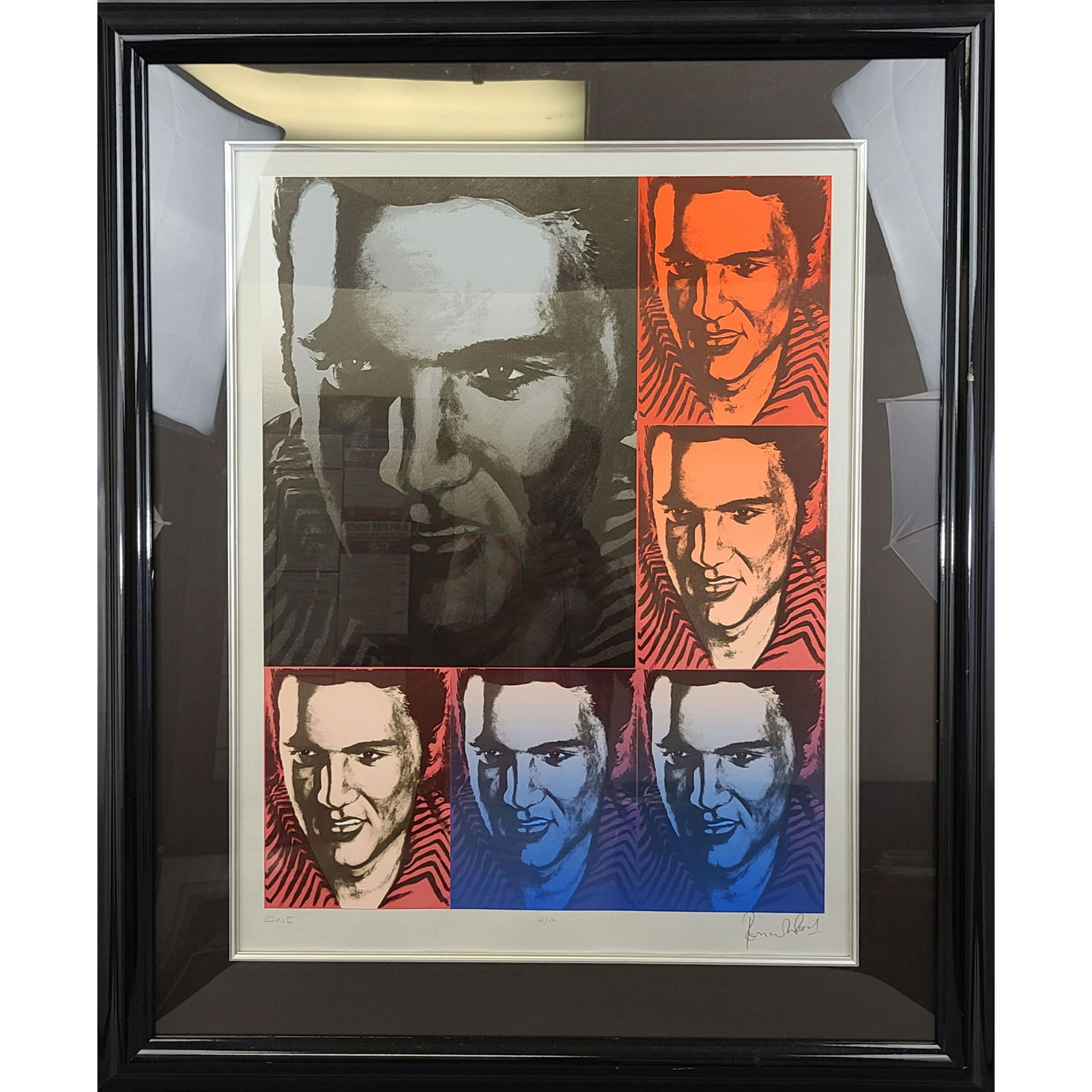 Large Ronnie Wood (B 1947) Elvis II Lithograph 65/150 (1 of 11)