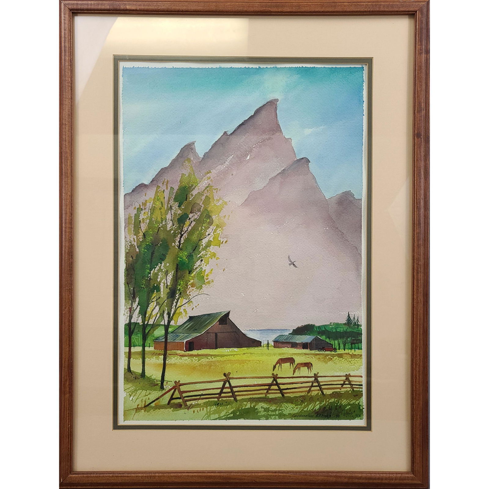 Original Watercolor by Constantine Kermes 1923-2009 (1 of 9)