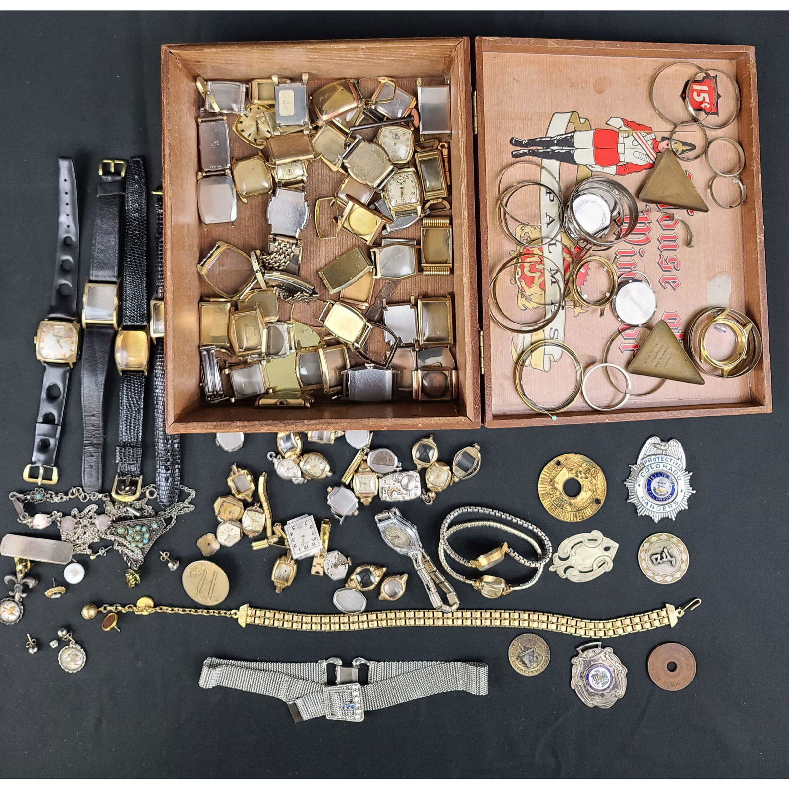 Lot of Watches, Parts, and Miscellaneous. Gold, Silver (1 of 14)