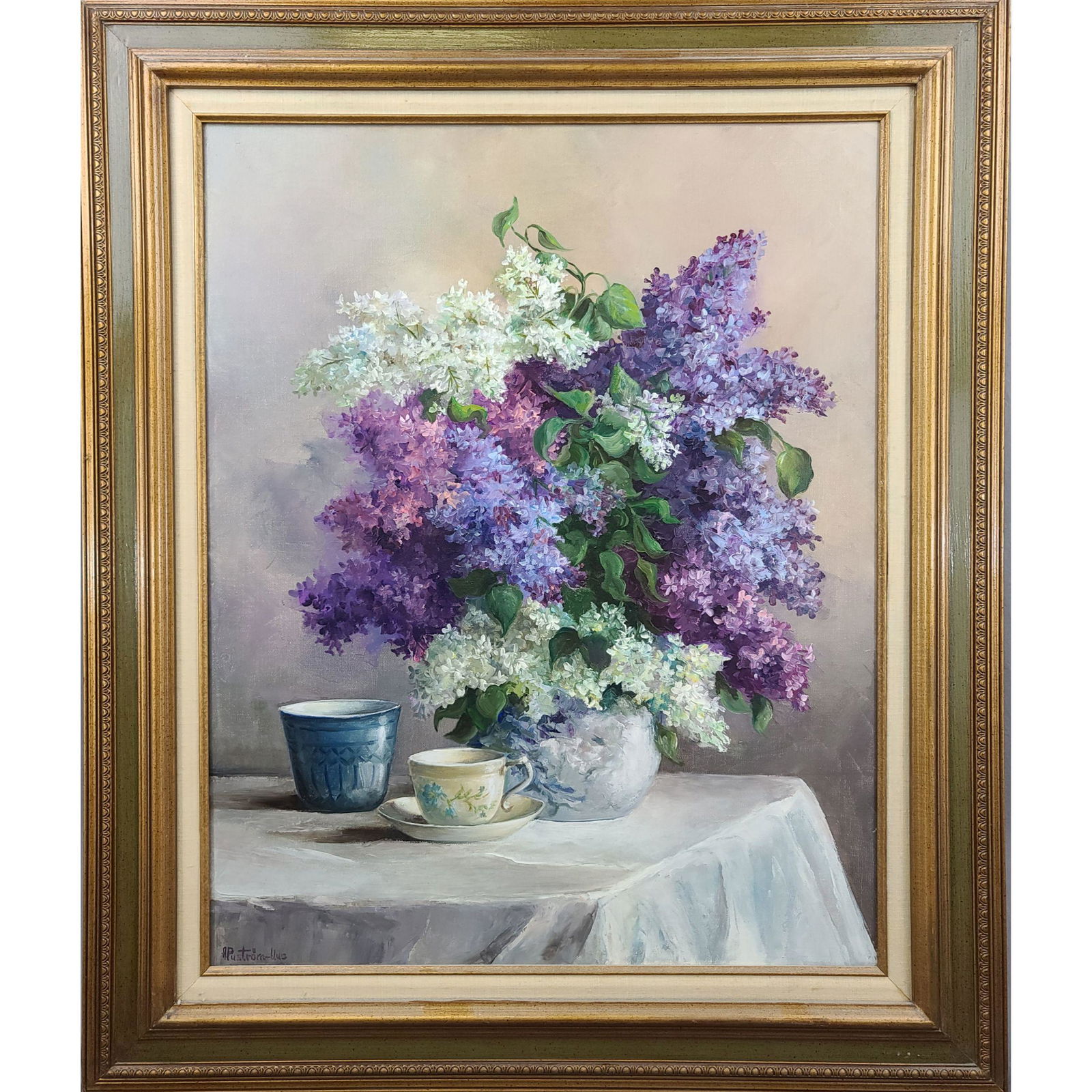 Large O/C Still Life Floral Painting Signed (1 of 11)