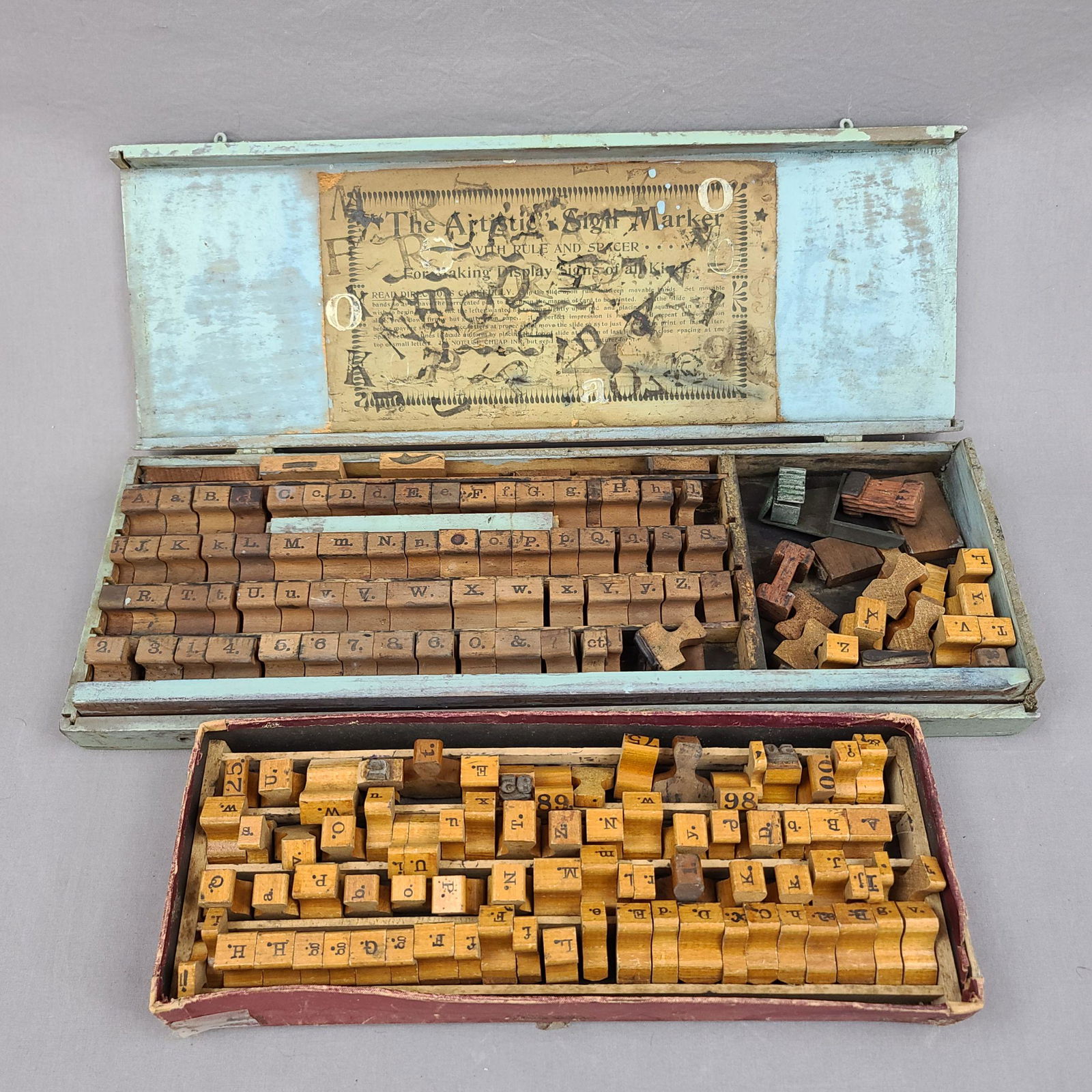 Vintage Wooden Block Letter Press, Printing Press (1 of 9)