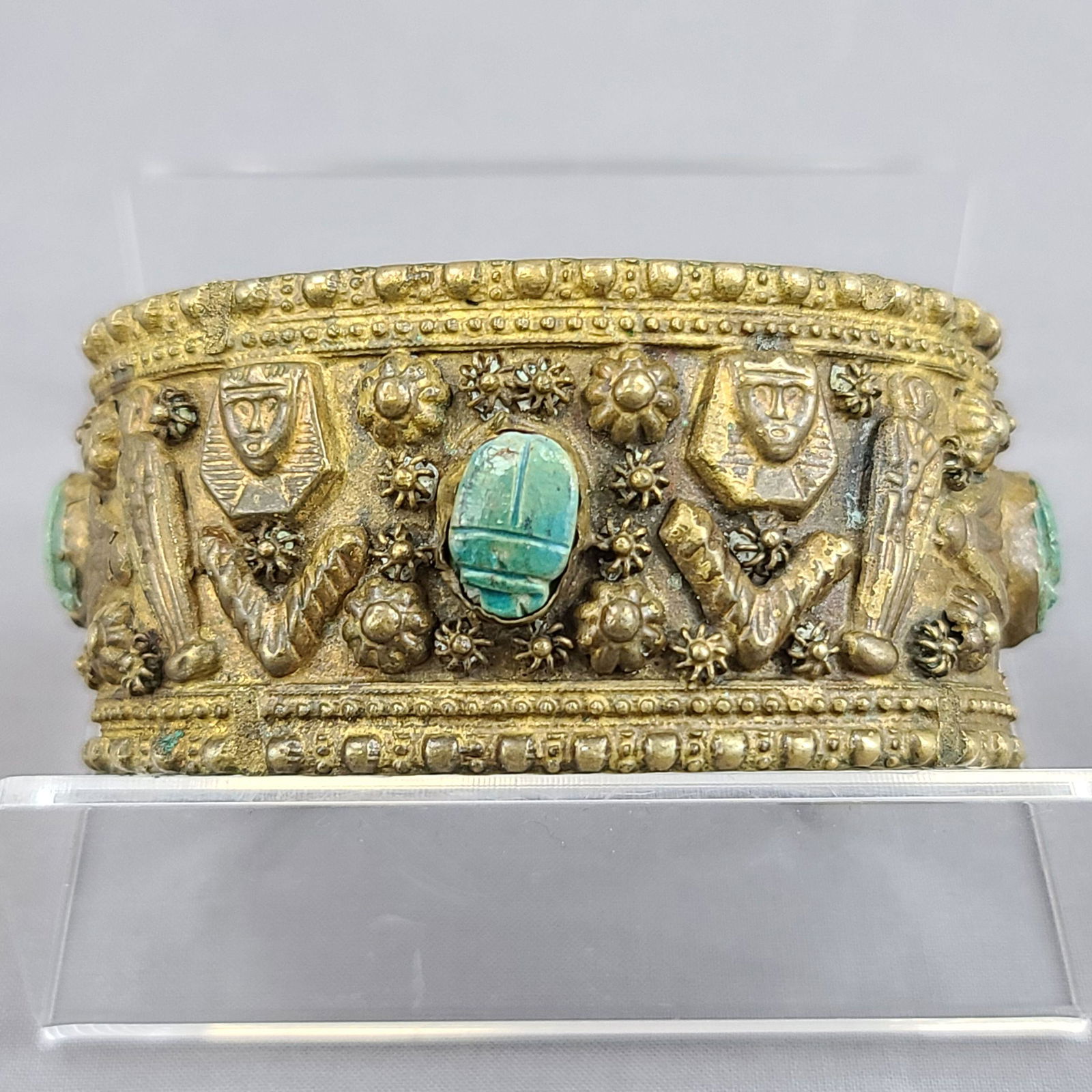 18th - 19th Century Egyptian Bracelet, Hand Chased (1 of 15)