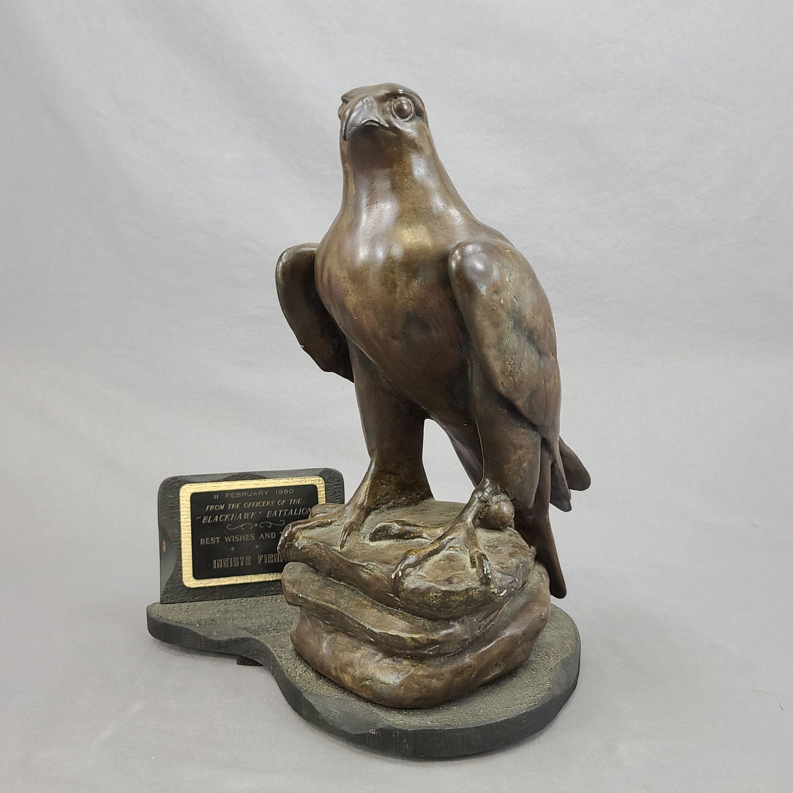 A Fine Presentation Porcelain Eagle Sculpture Blackhawk (1 of 13)