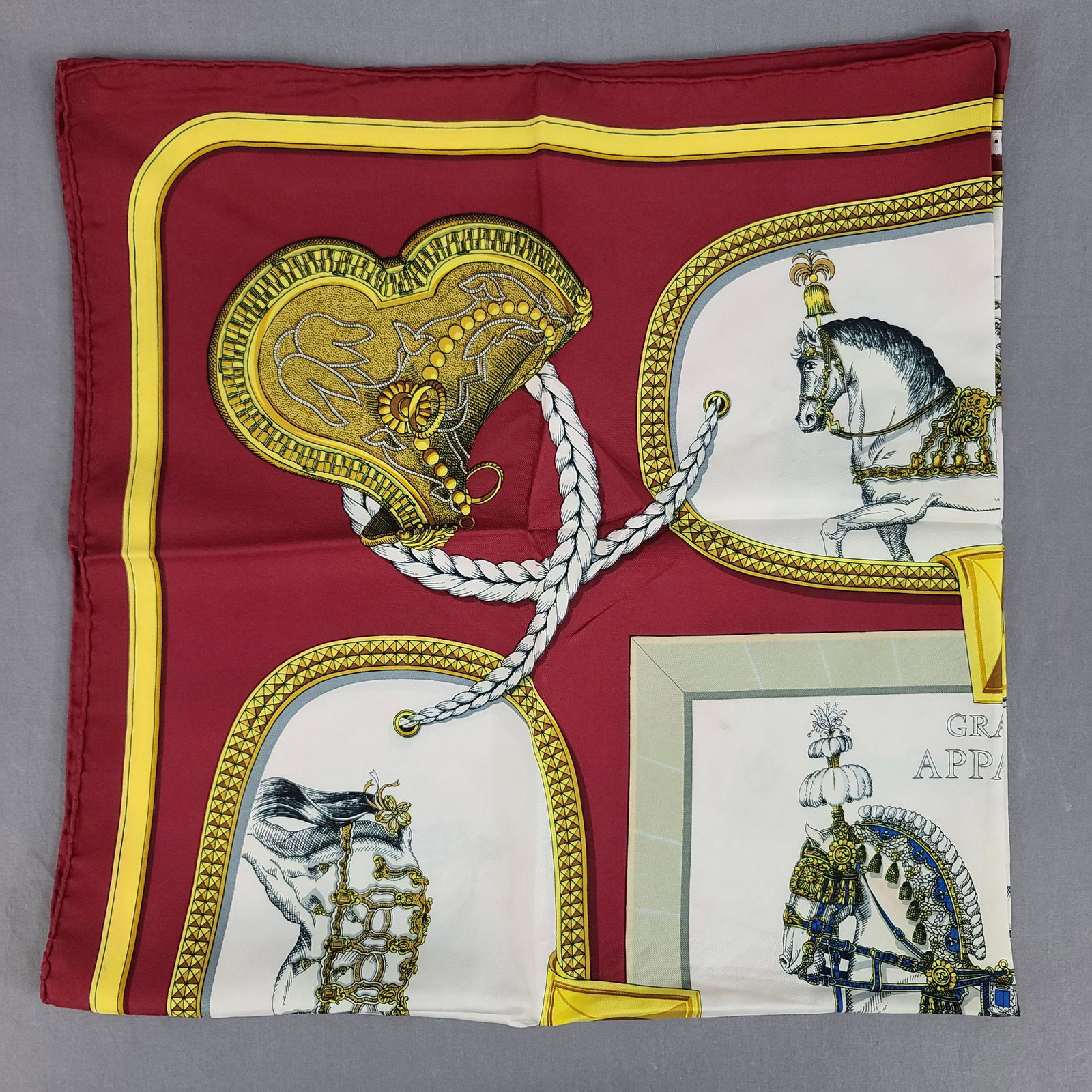 Signed Vintage Hermes Silk Scarf (1 of 9)