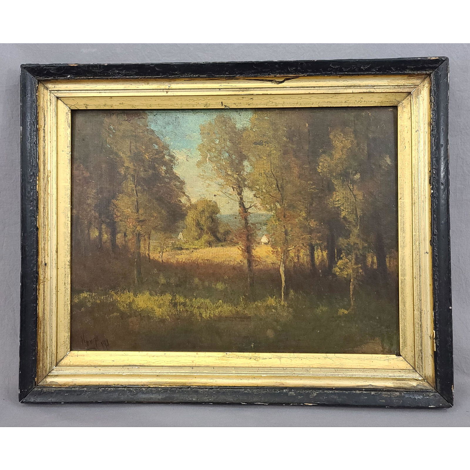 19th C O/B Barbizon Style Landscape Painting (1 of 14)