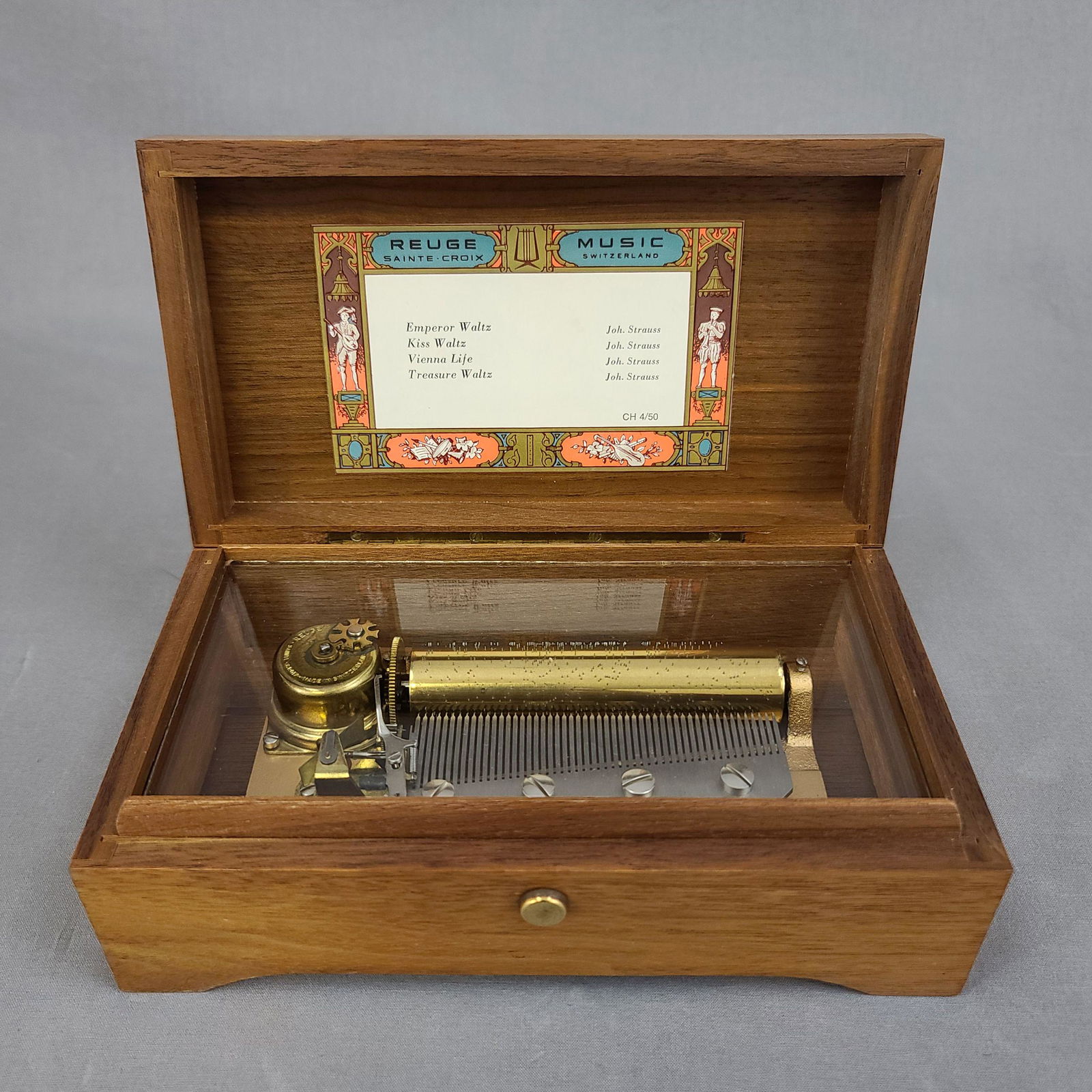 Vintage REUGE Swiss Music Box Runs Perfectly (1 of 12)