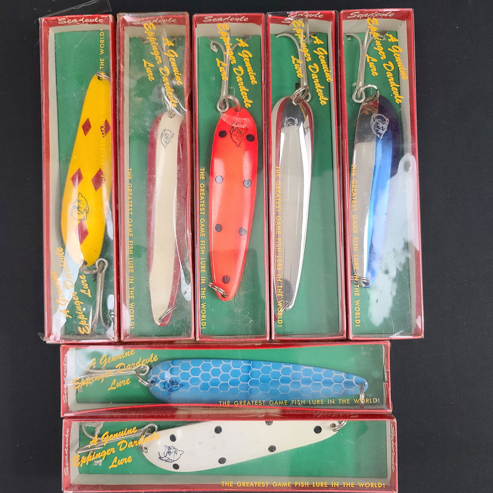 Lot Of 7 Vintage Fishing Lures With Boxes (1 of 5)