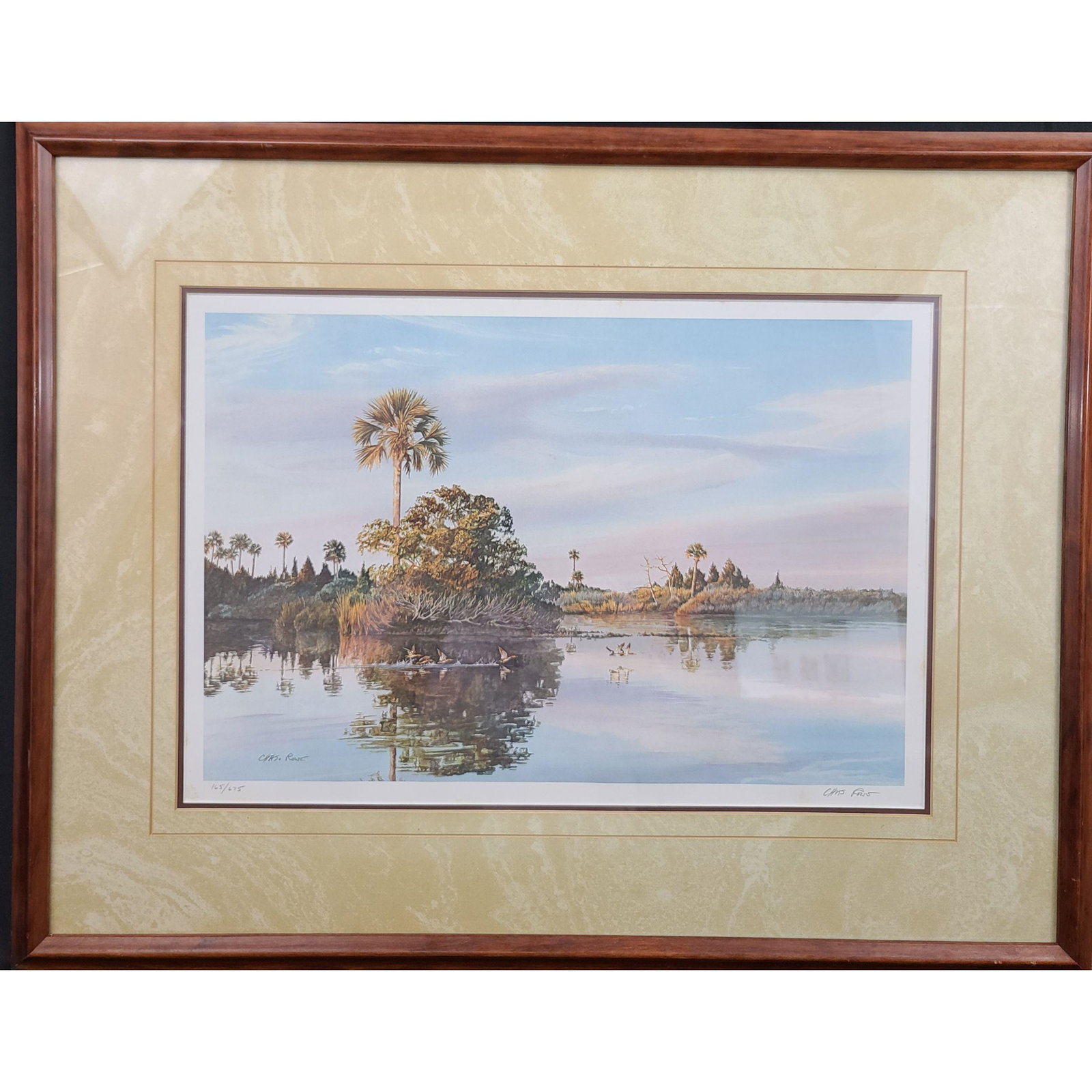 Limited Edition Charles Rowe Signed Print: Limited Edition Signed Print By Charles Rowe. Frame measure 21.5" x 27.5", Sight 19.5" x 25.5"