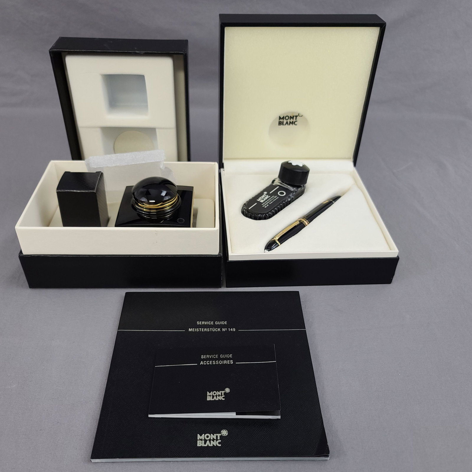 Montblanc Meisterstuck Fountain Pen Set With Box No149: Montblanc Meisterstuck Fountain Pen Set With Box KN2201000.