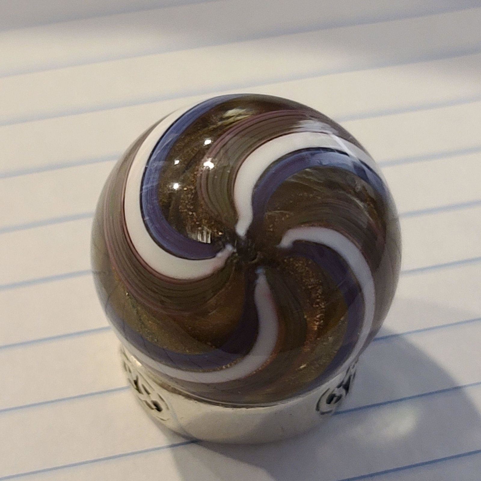 Vintage Glass Marble: Vintage Glass Marble Appx. 1 1/8"