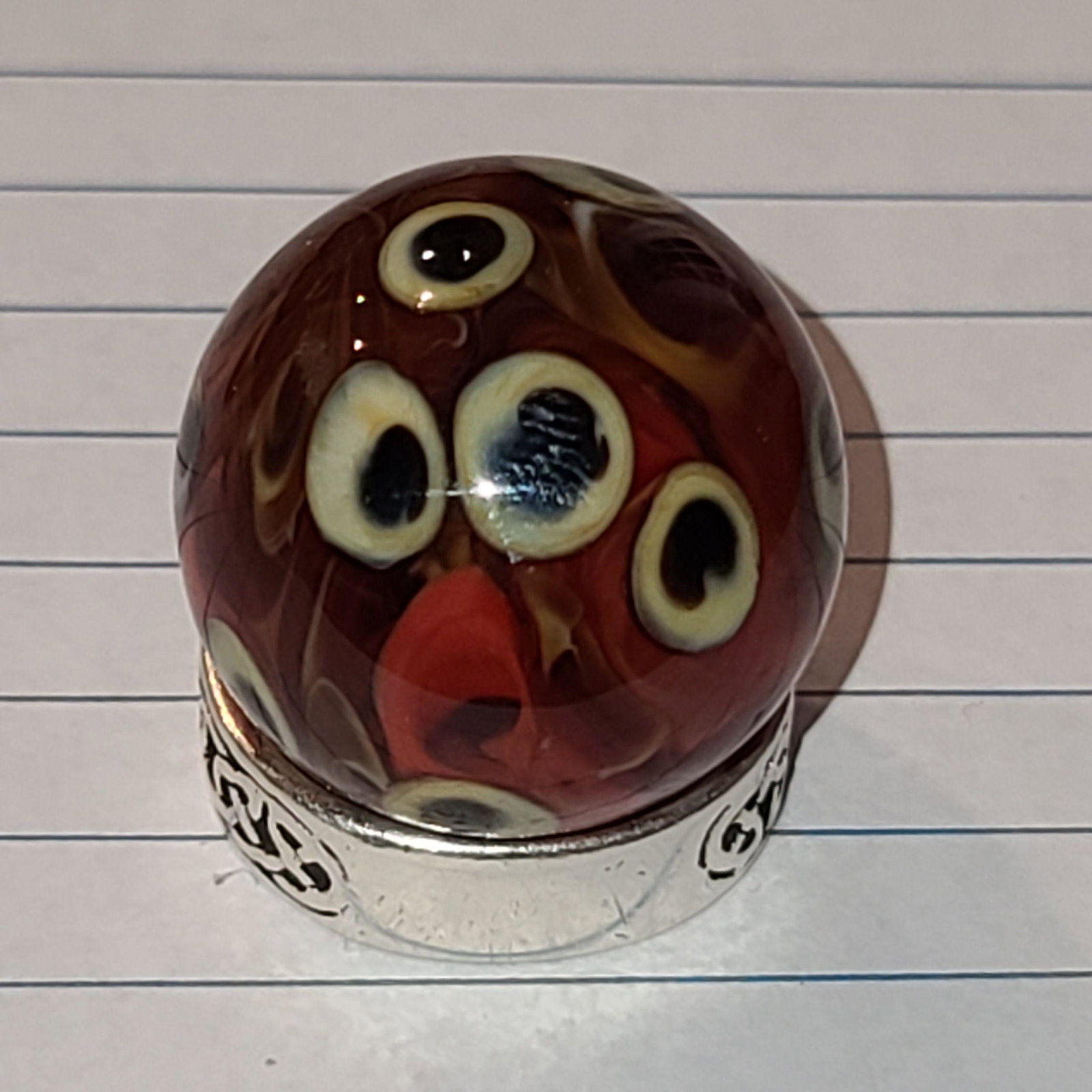 Vintage Glass Marble: Vintage Glass Marble Appx. 1"