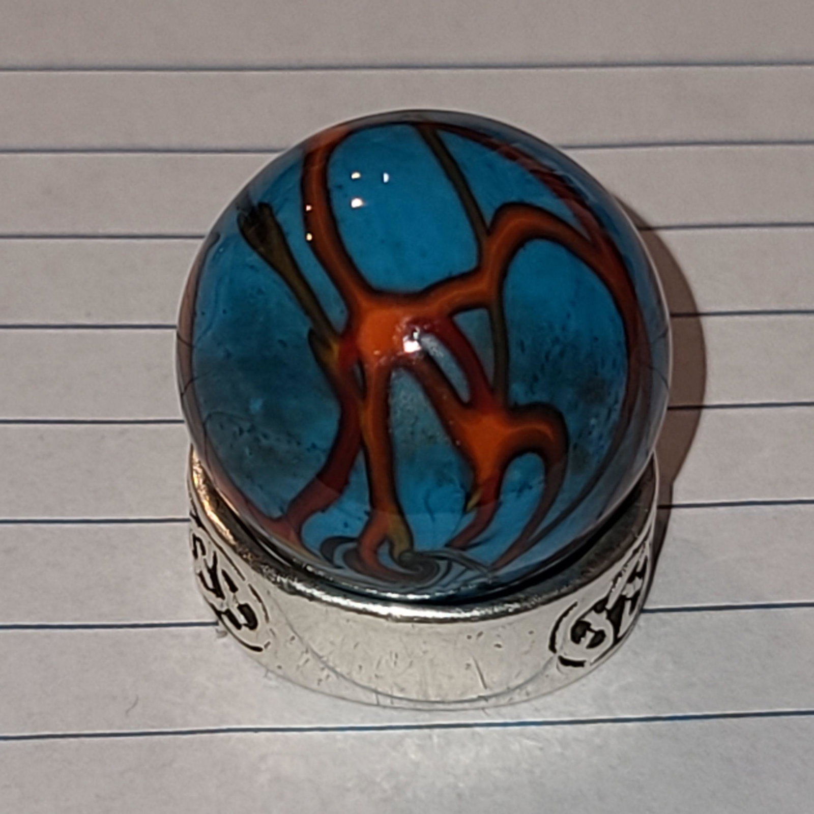 Vintage Glass Marble: Vintage Glass Marble Appx. 1"