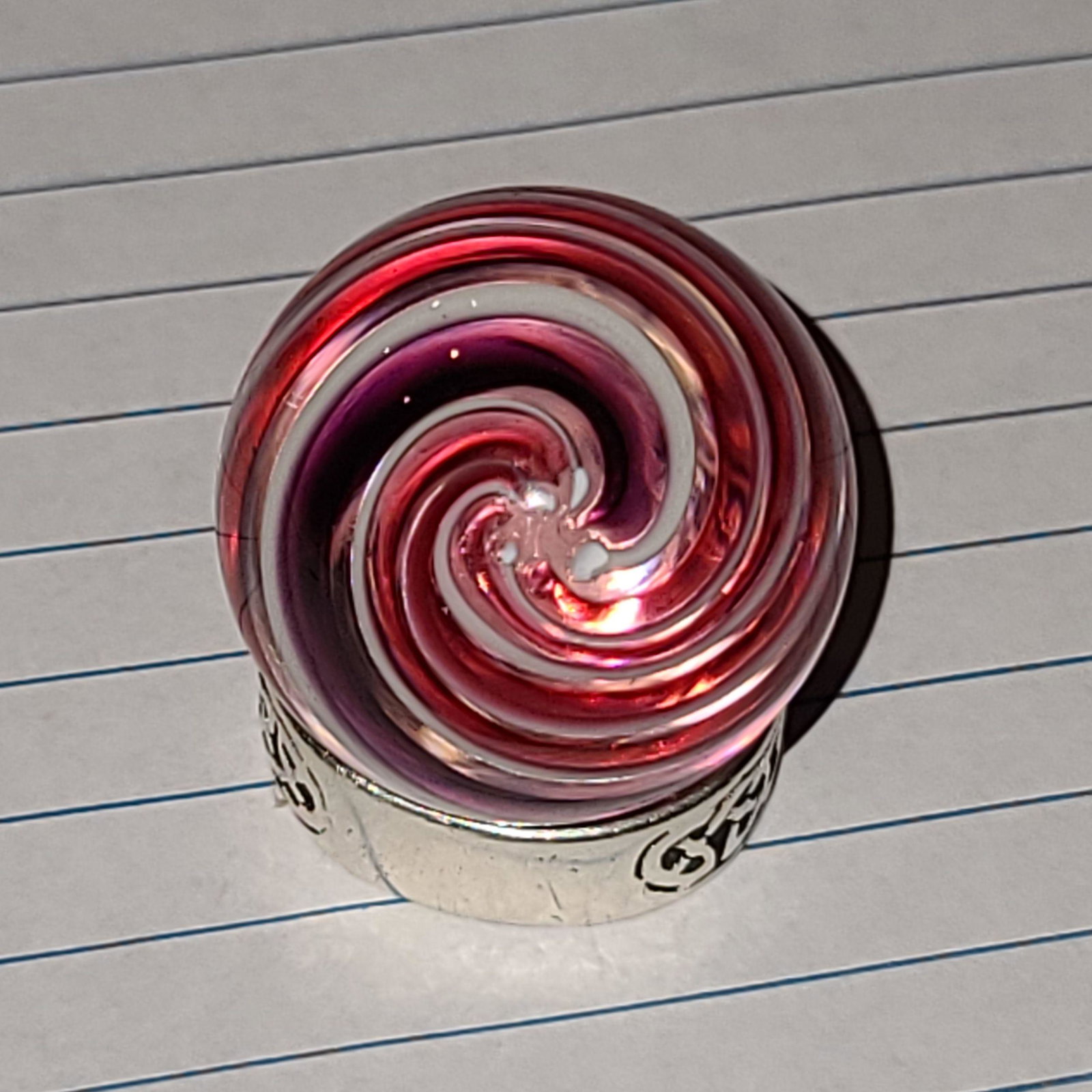 Vintage Glass Marble: Vintage Glass Marble Appx. 1 1/8"