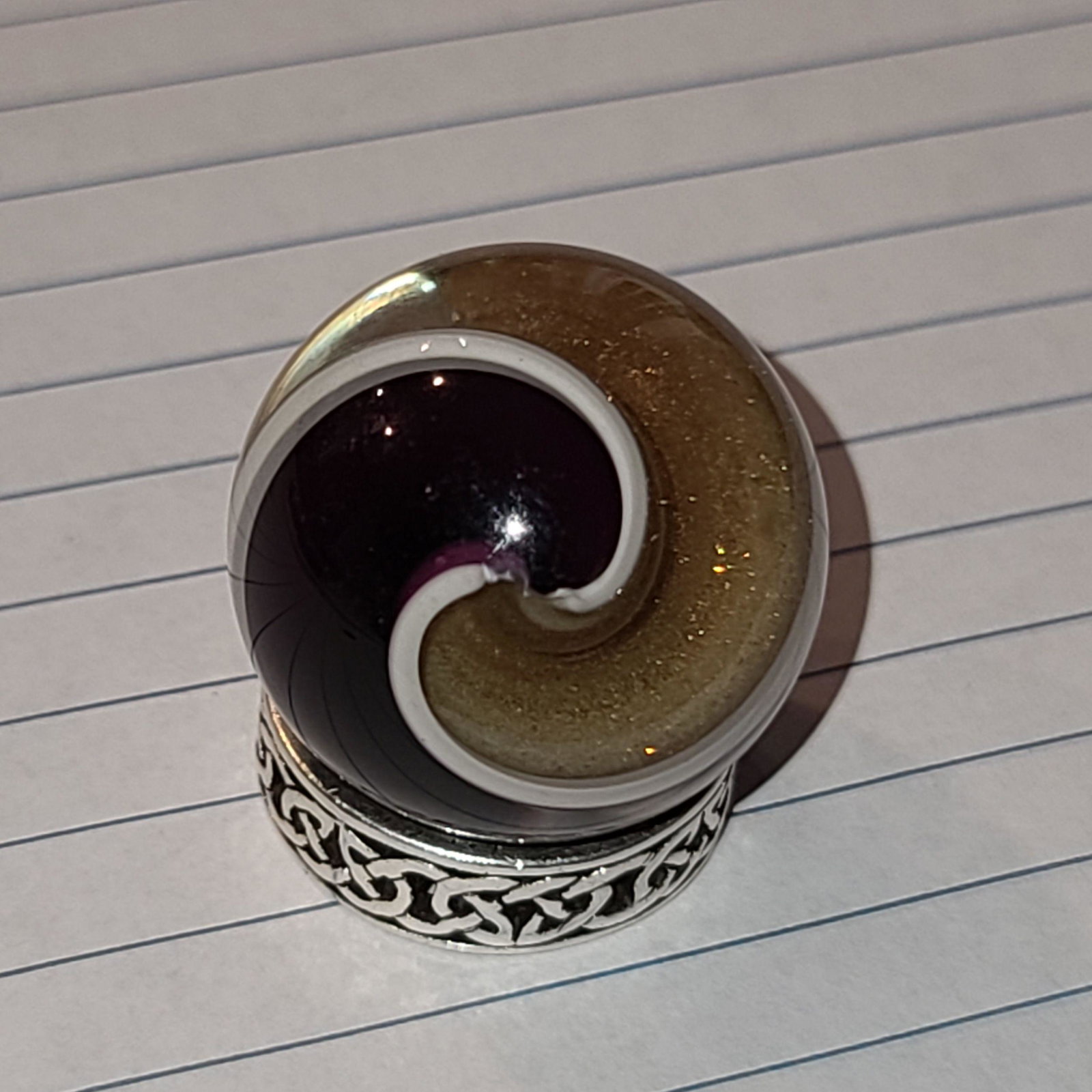 Vintage Glass Marble: Vintage Glass Marble Appx. 1 1/8"
