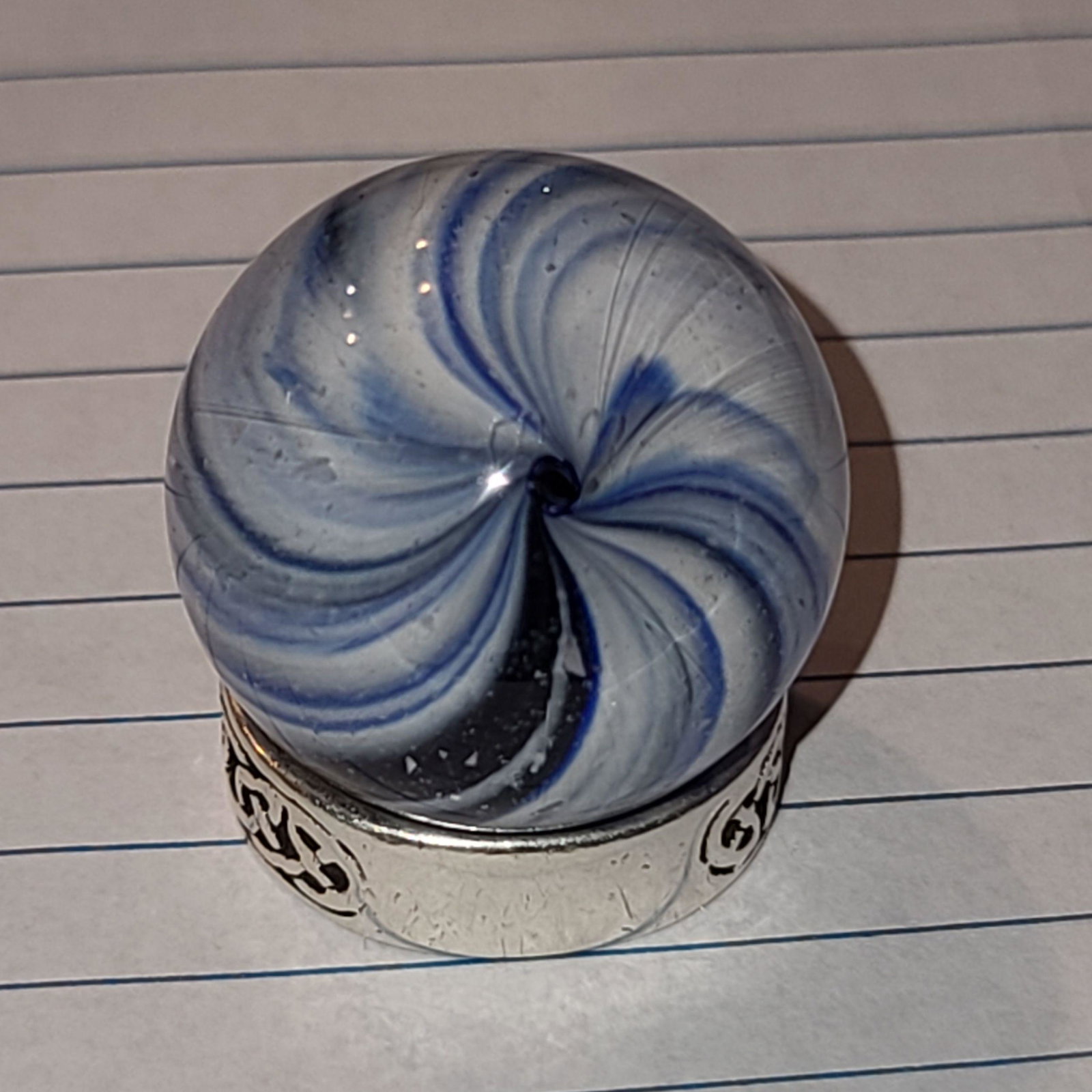 Vintage Glass Marble: Vintage Glass Marble Appx. 1"