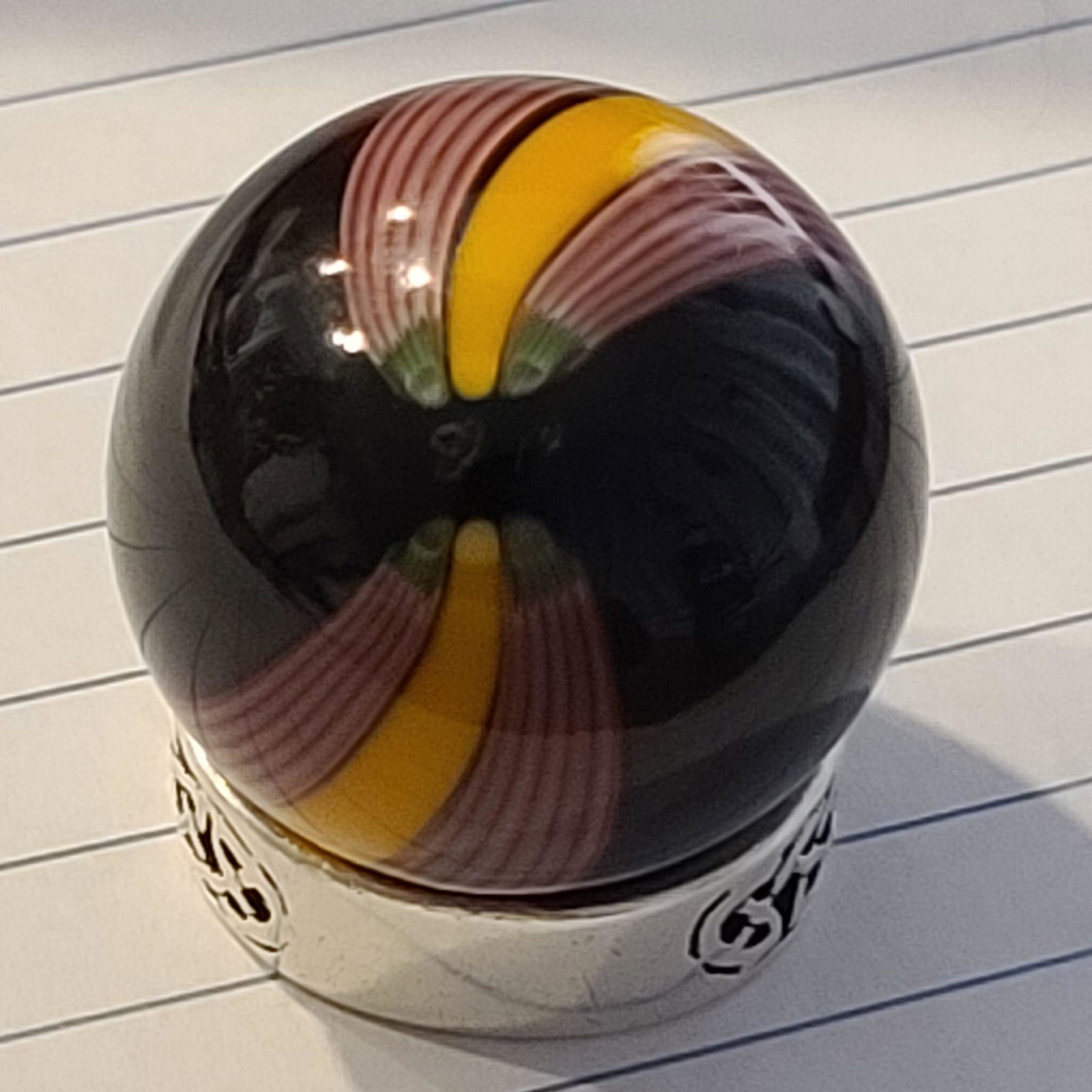 Vintage Glass Marble: Vintage Glass Marble Appx. 1 1/8"