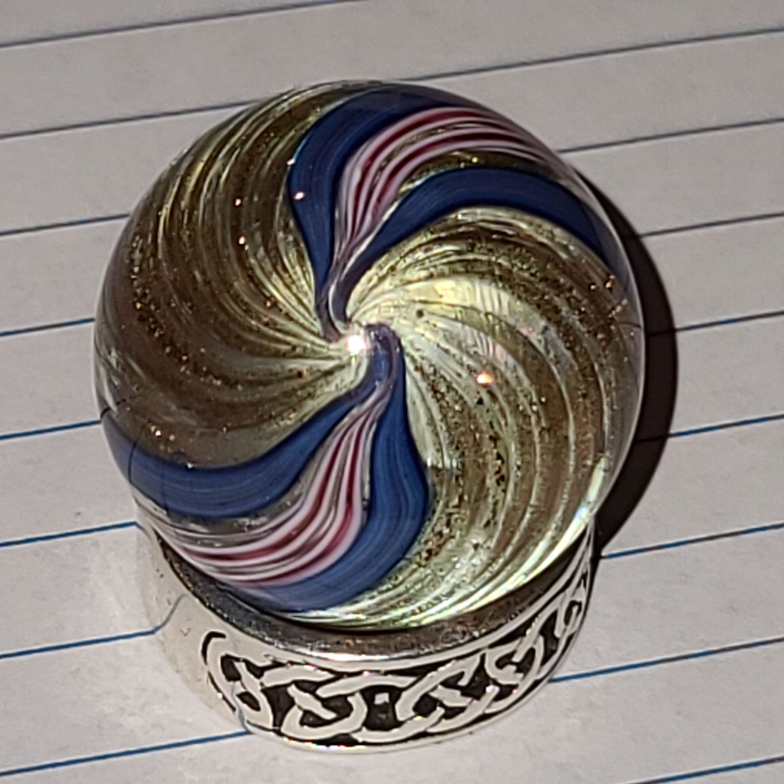 Vintage Glass Marble: Vintage Glass Marble Appx. 1"