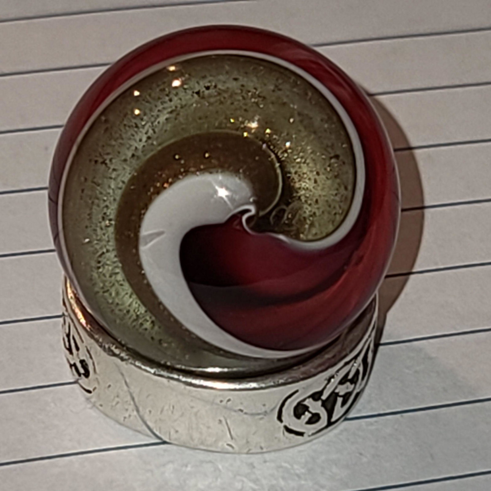 Vintage Glass Marble: Vintage Glass Marble Appx. 1"