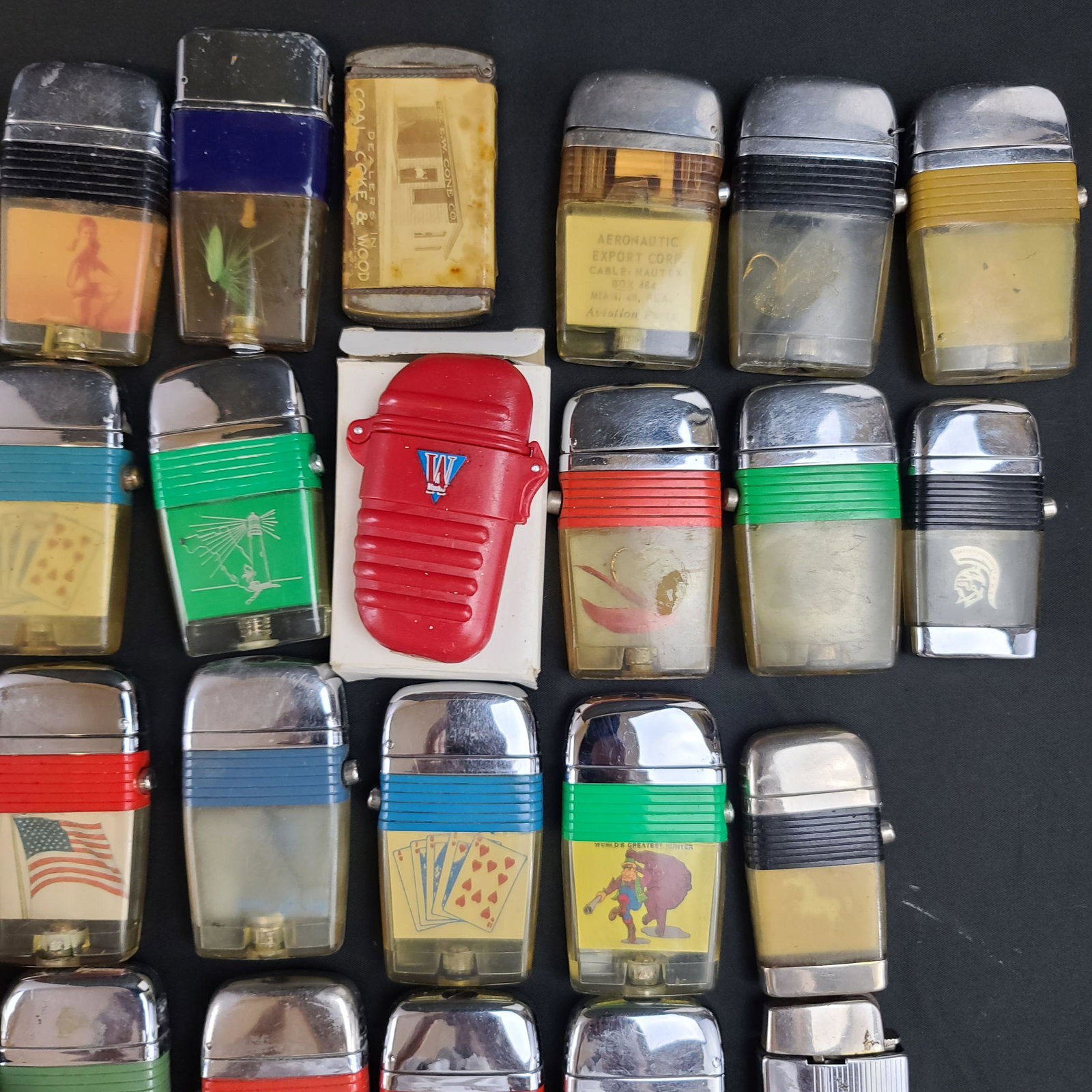 A Large Lot Of Scripto Lighters Coca Cola Amc Etc: A Large Lot Of Scripto Lighters Coca Cola Amc. Etc SEE PICS