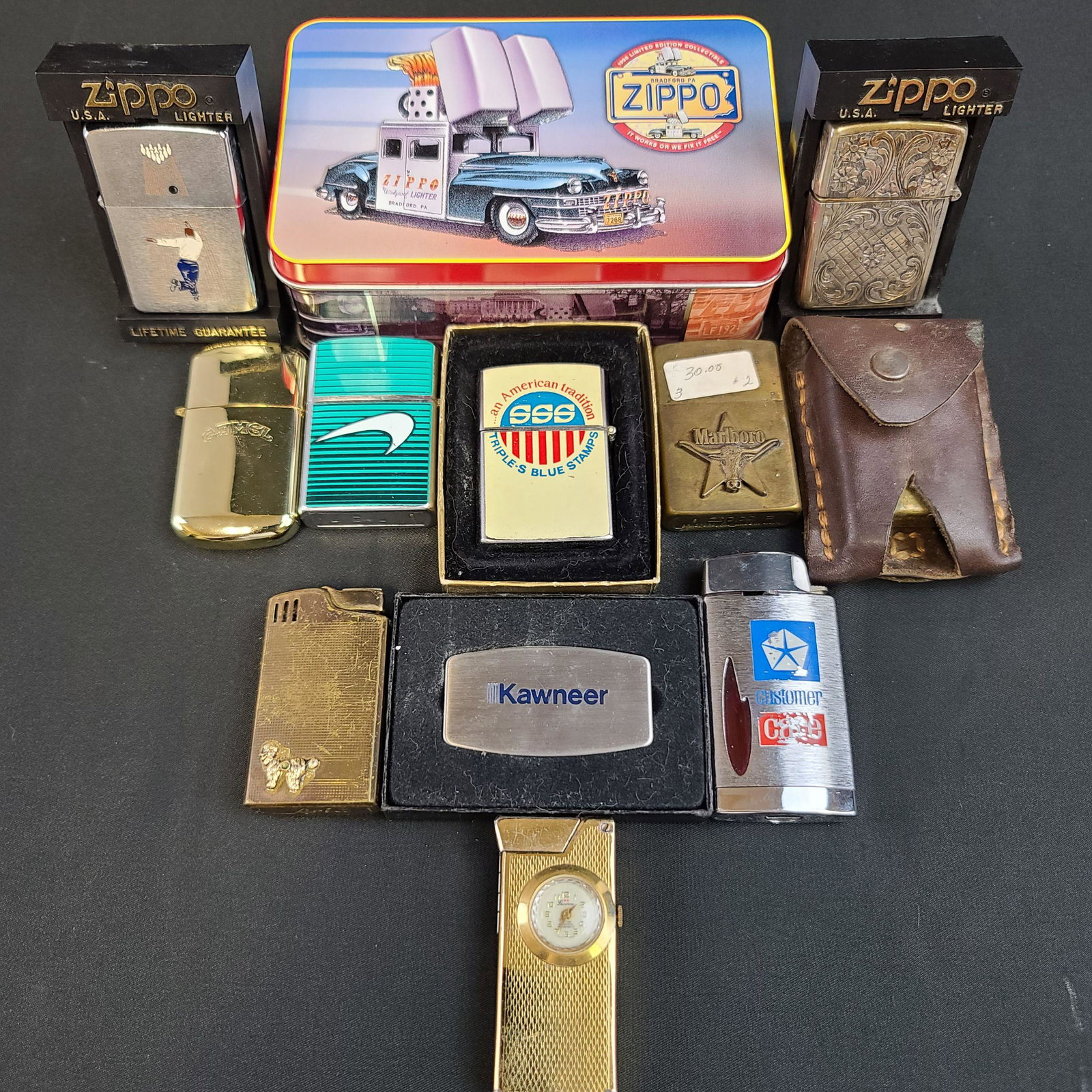 Group Of Vintage Lighters ZIPPO ETC: Vintage Lighter Lot SEE PHOTOS