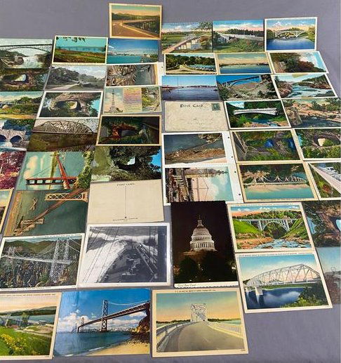 Lg Vintage Lot Of Assorted Postcards W/ Stamps, EARLY!! (1 of 13)
