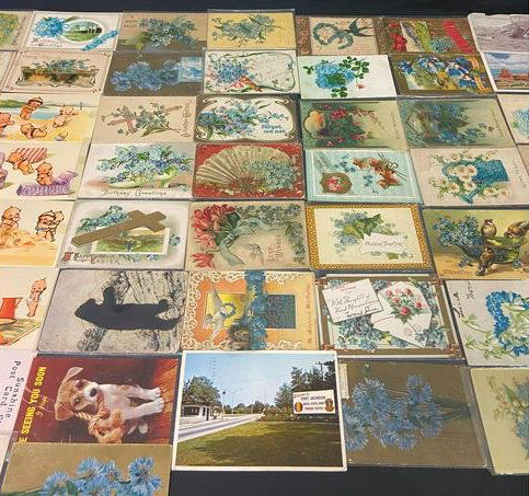 Lg Vintage Lot Of Assorted Postcards W/ Stamps, EARLY!! (1 of 10)